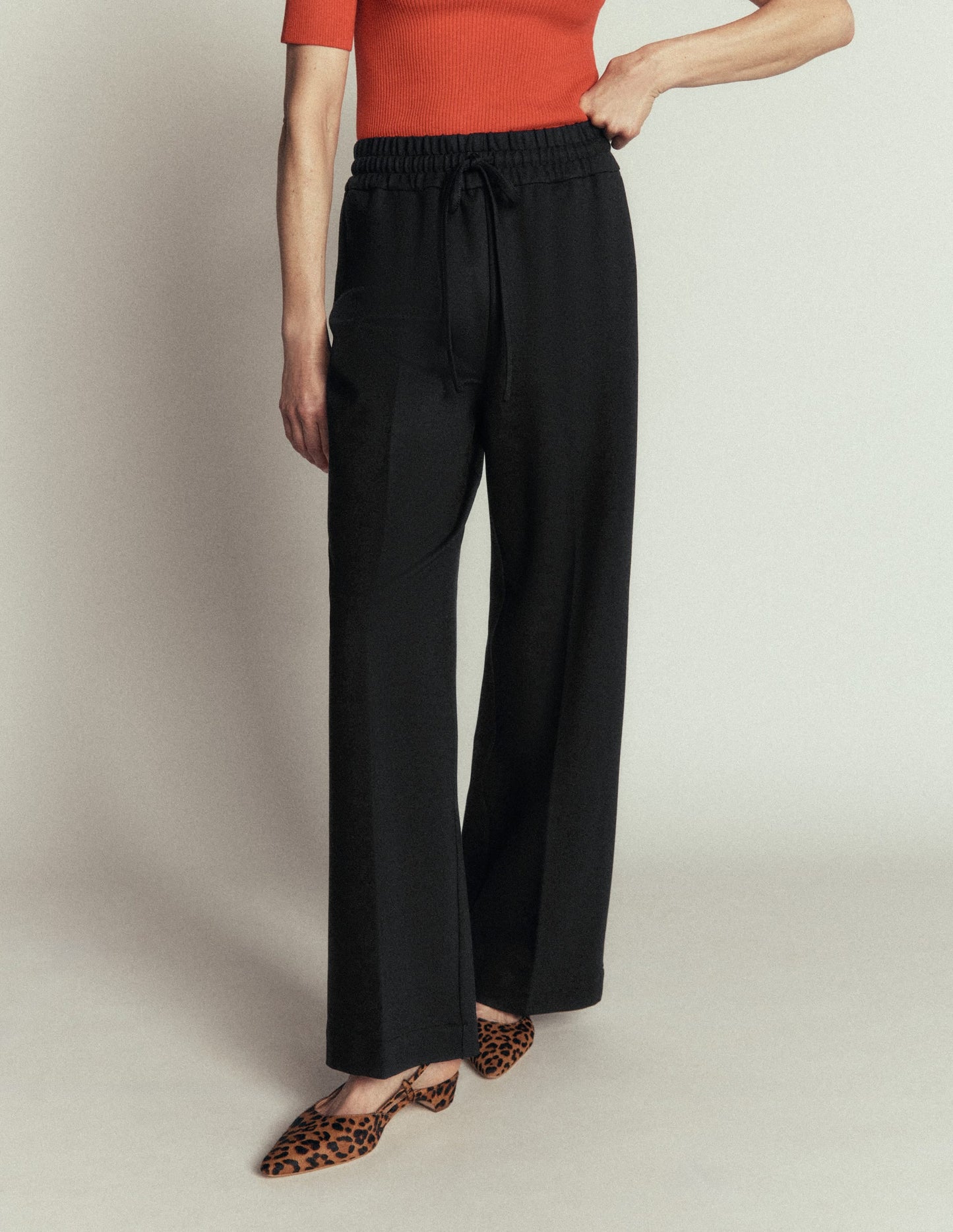 Belgravia Ponte Trousers-Black