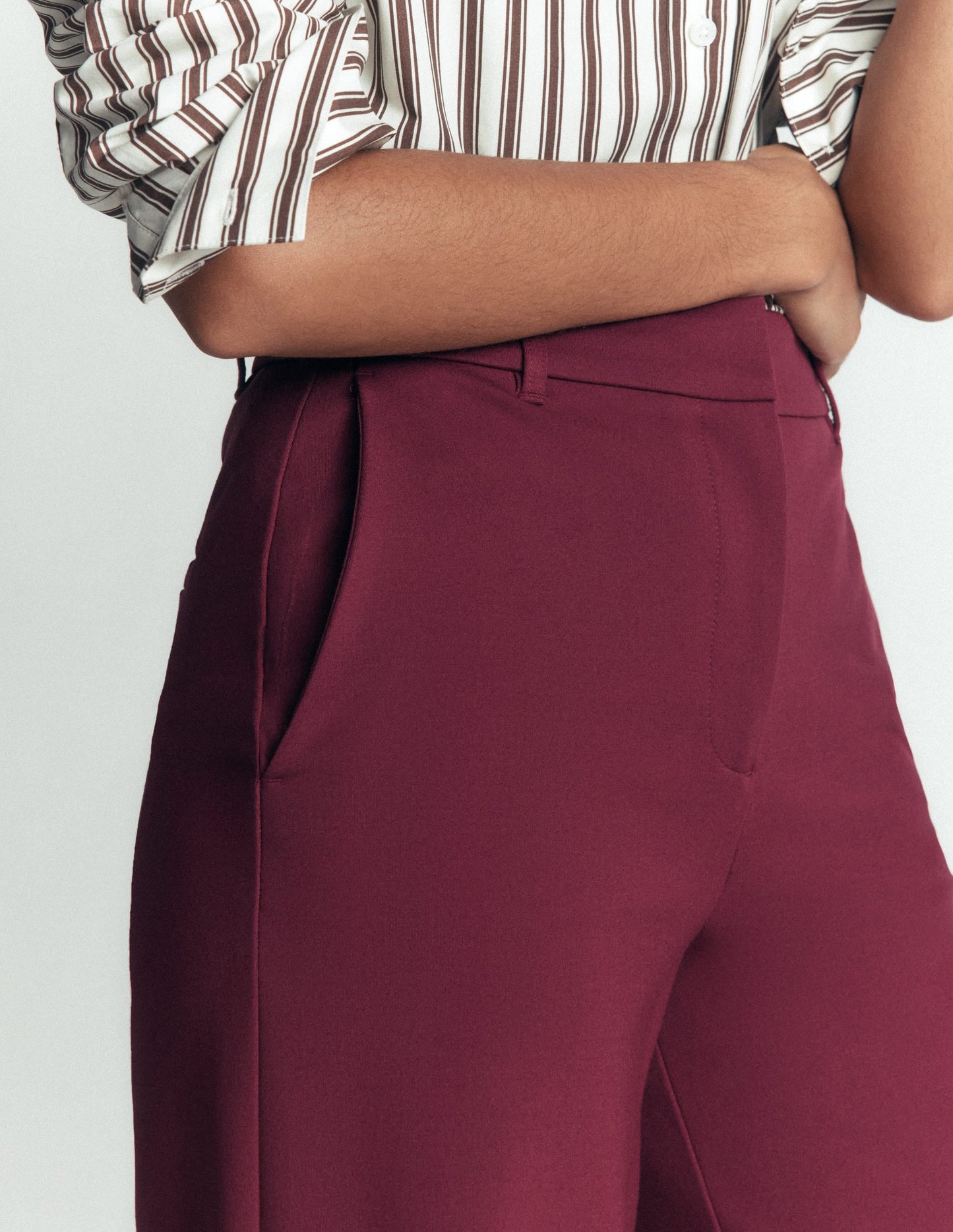 Belgravia Ponte Trousers-Deep Wisteria