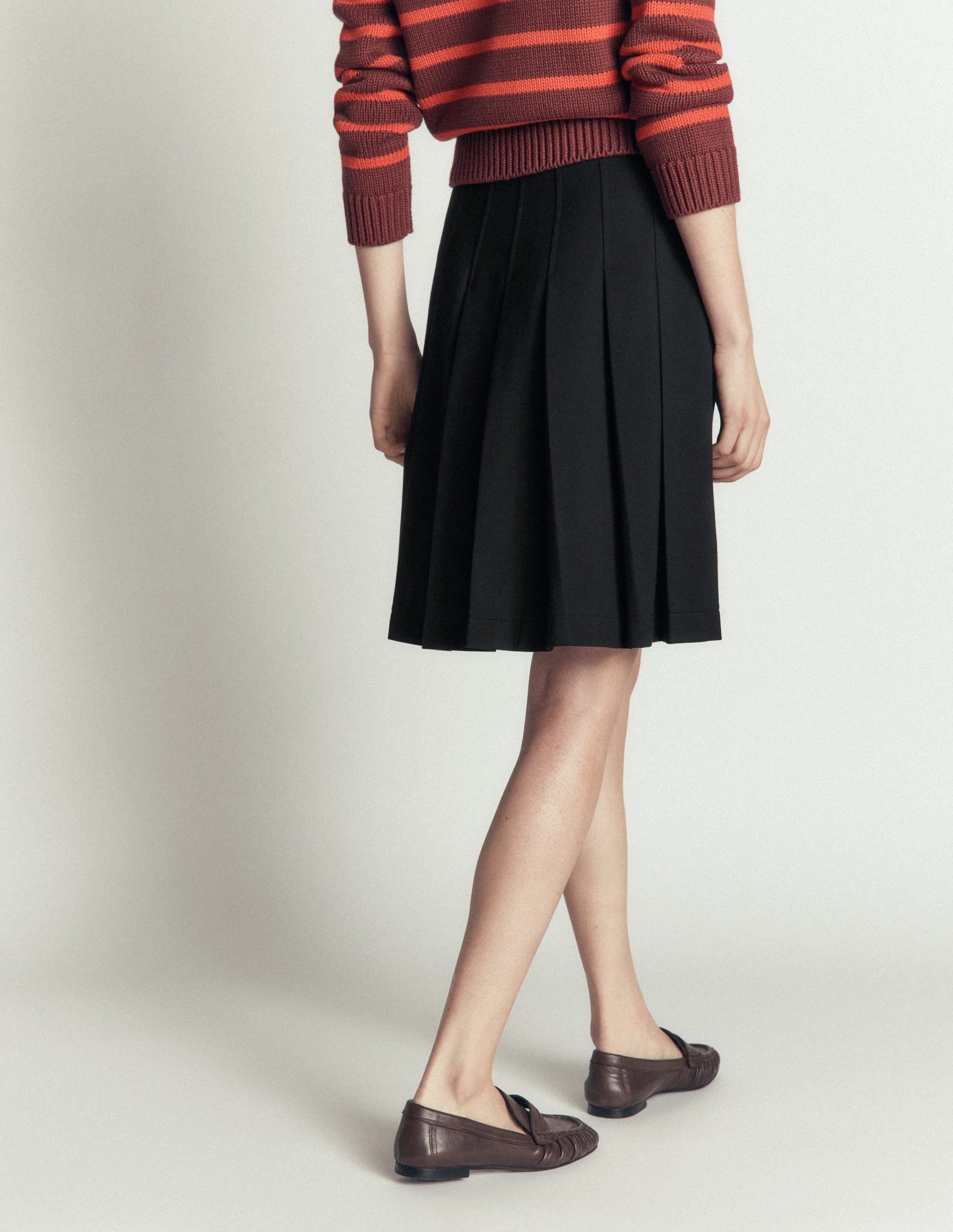 Aya Ponte Skirt-Black