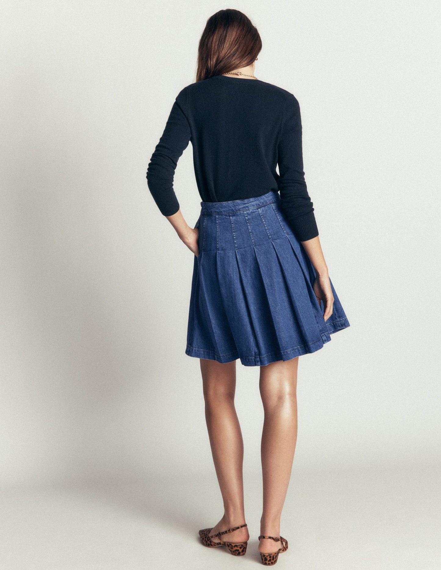 Aya Denim Skirt-Mid Vintage