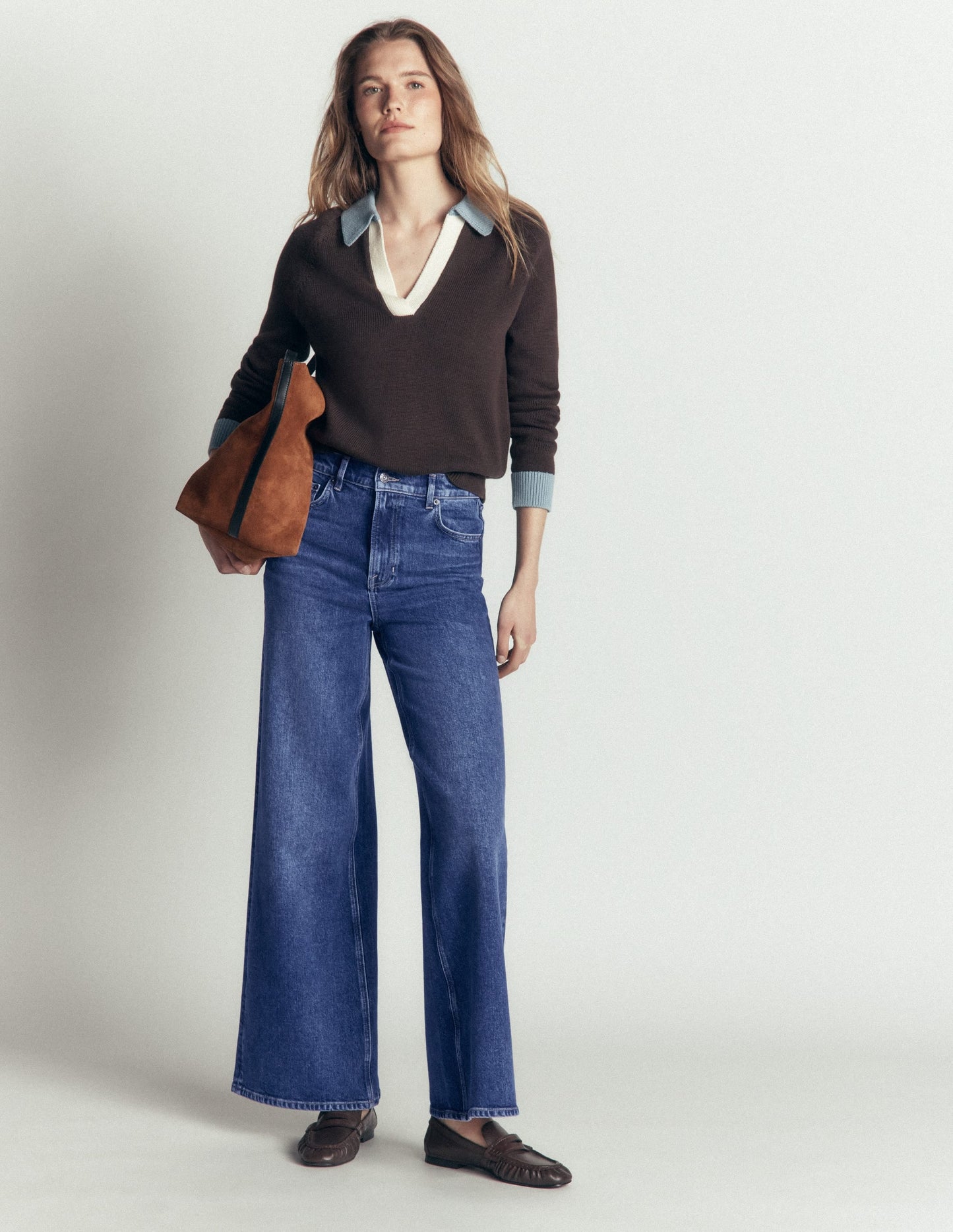 High Rise Wide Leg Jeans-Mid Vintage