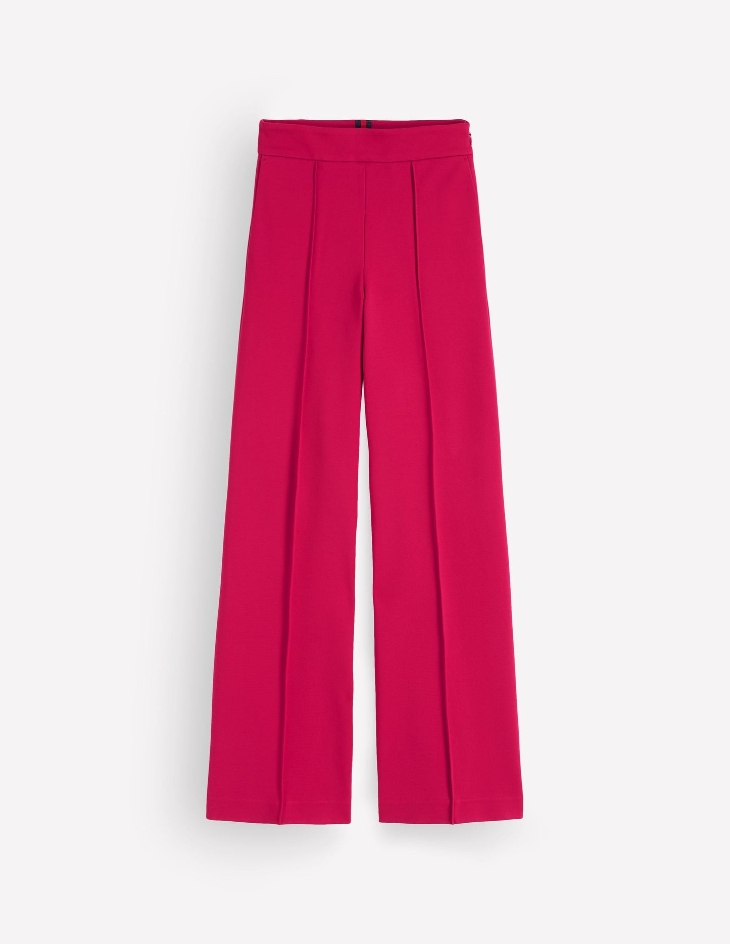 Straight Leg Ponte Trousers-Pomegranate