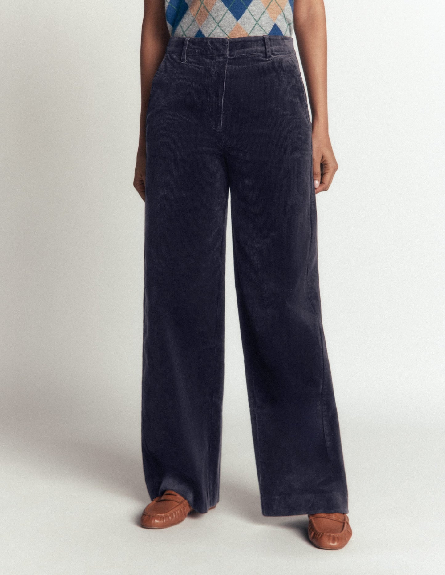 Belgravia Cord Trousers-Navy