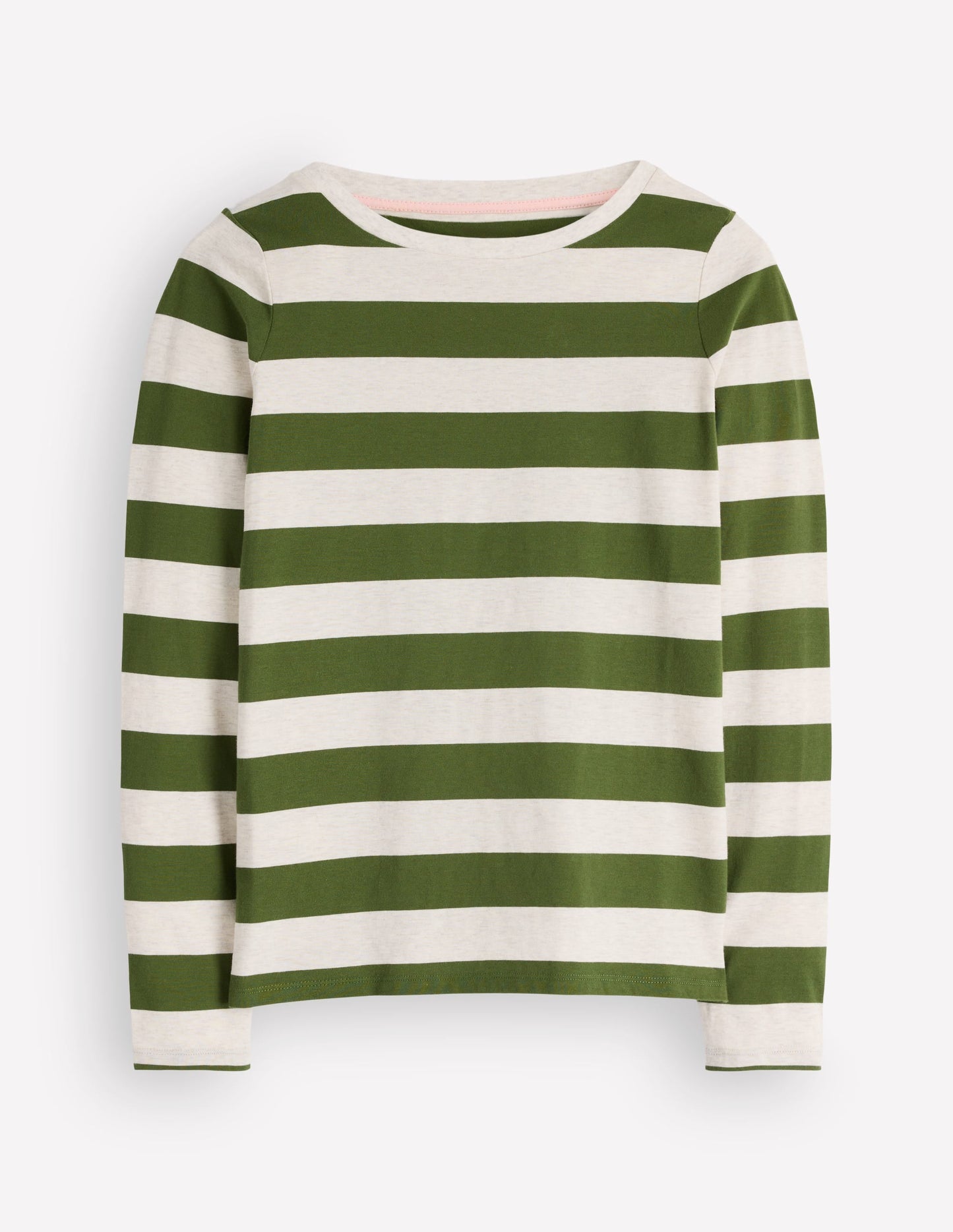 Olivia Long Sleeve Breton-Chive and Oatmeal