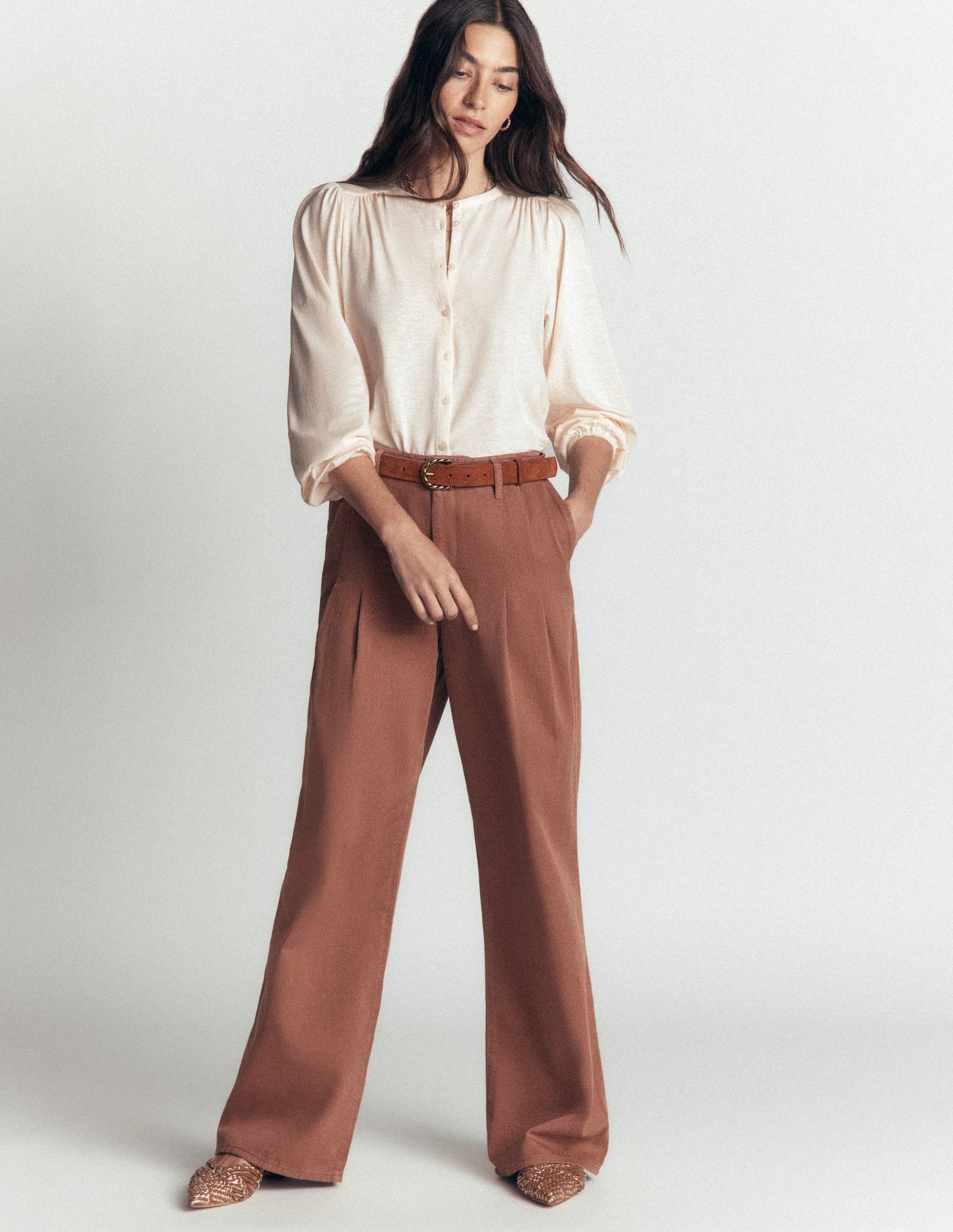 Ara Jersey Shirt-Ivory