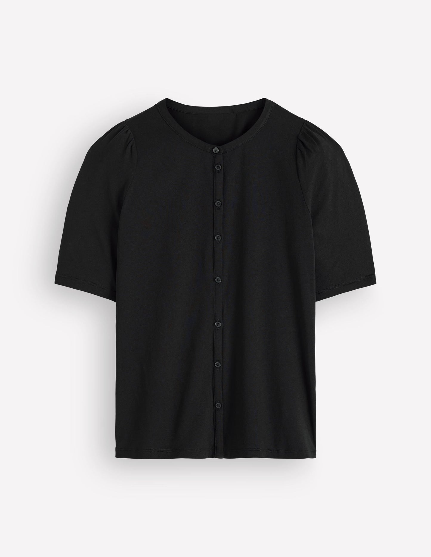 Supersoft Short Puff Shirt-Black