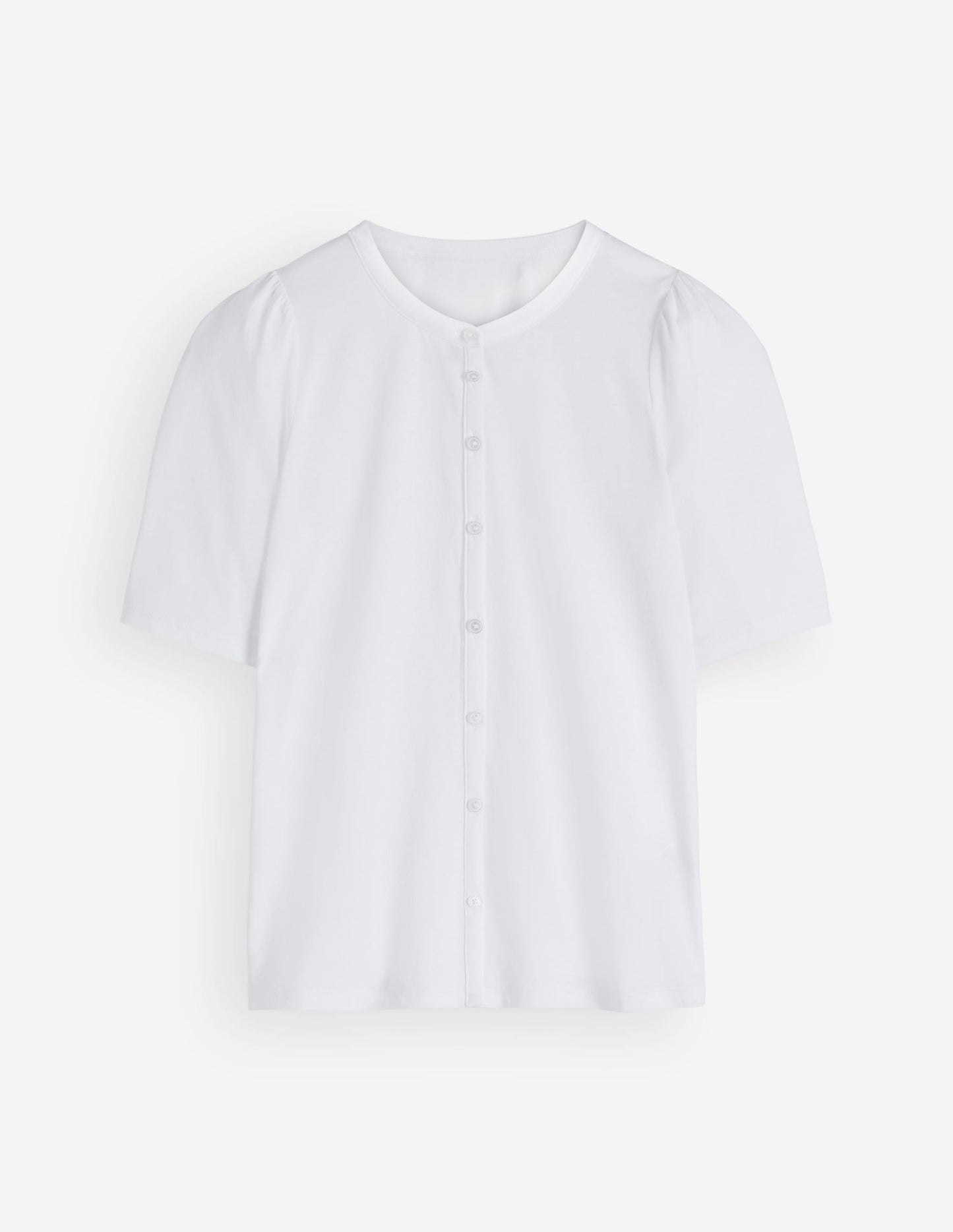 Supersoft Short Puff Shirt-white