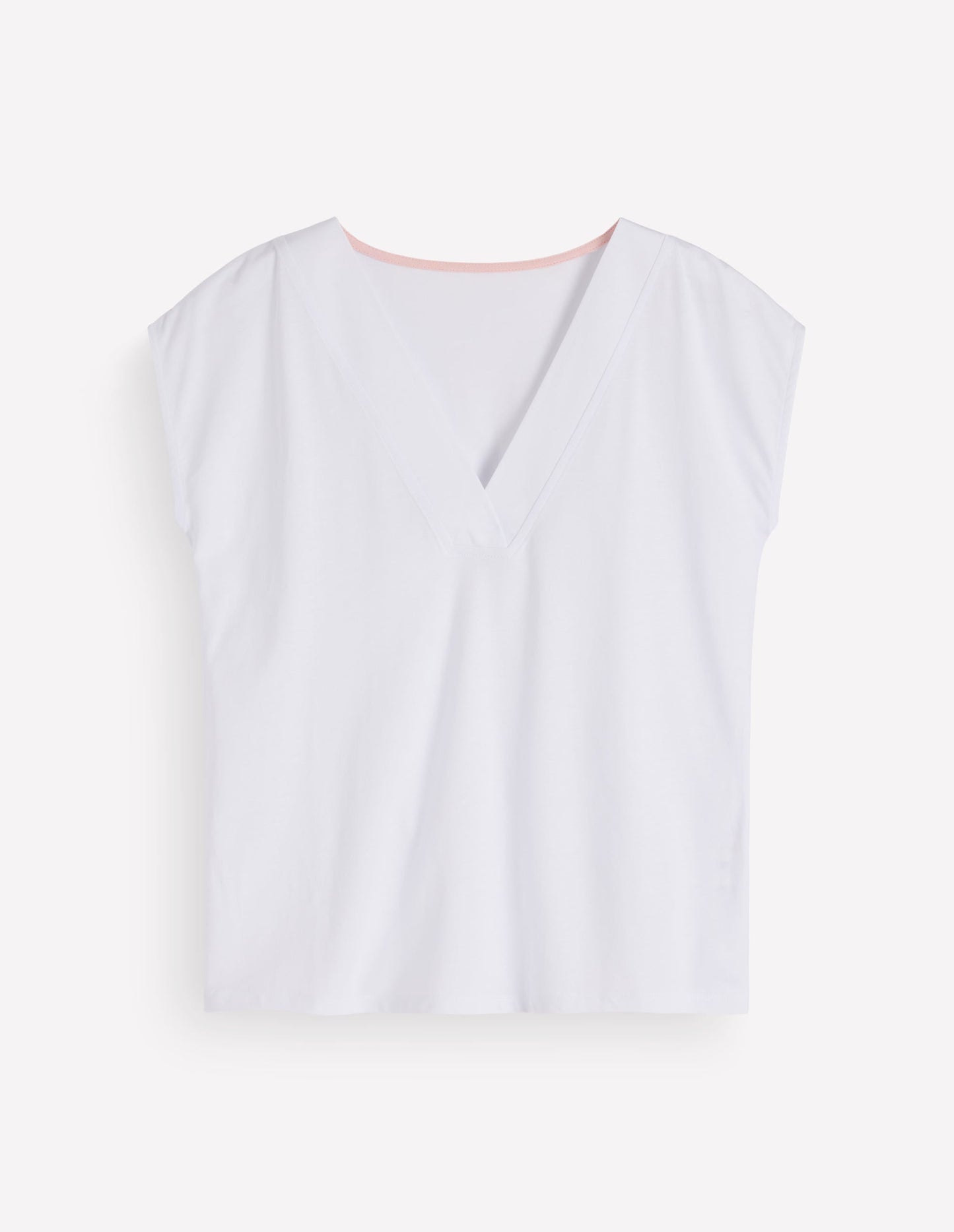 Supersoft V-neck T-shirt-White