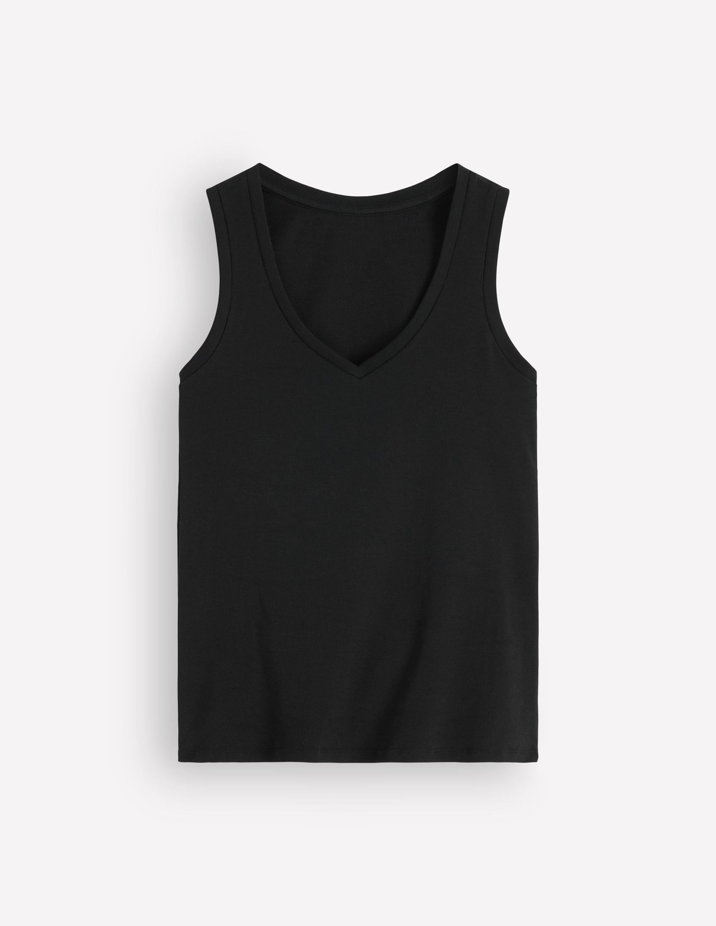 Annie Essential V Neck Vest-Black