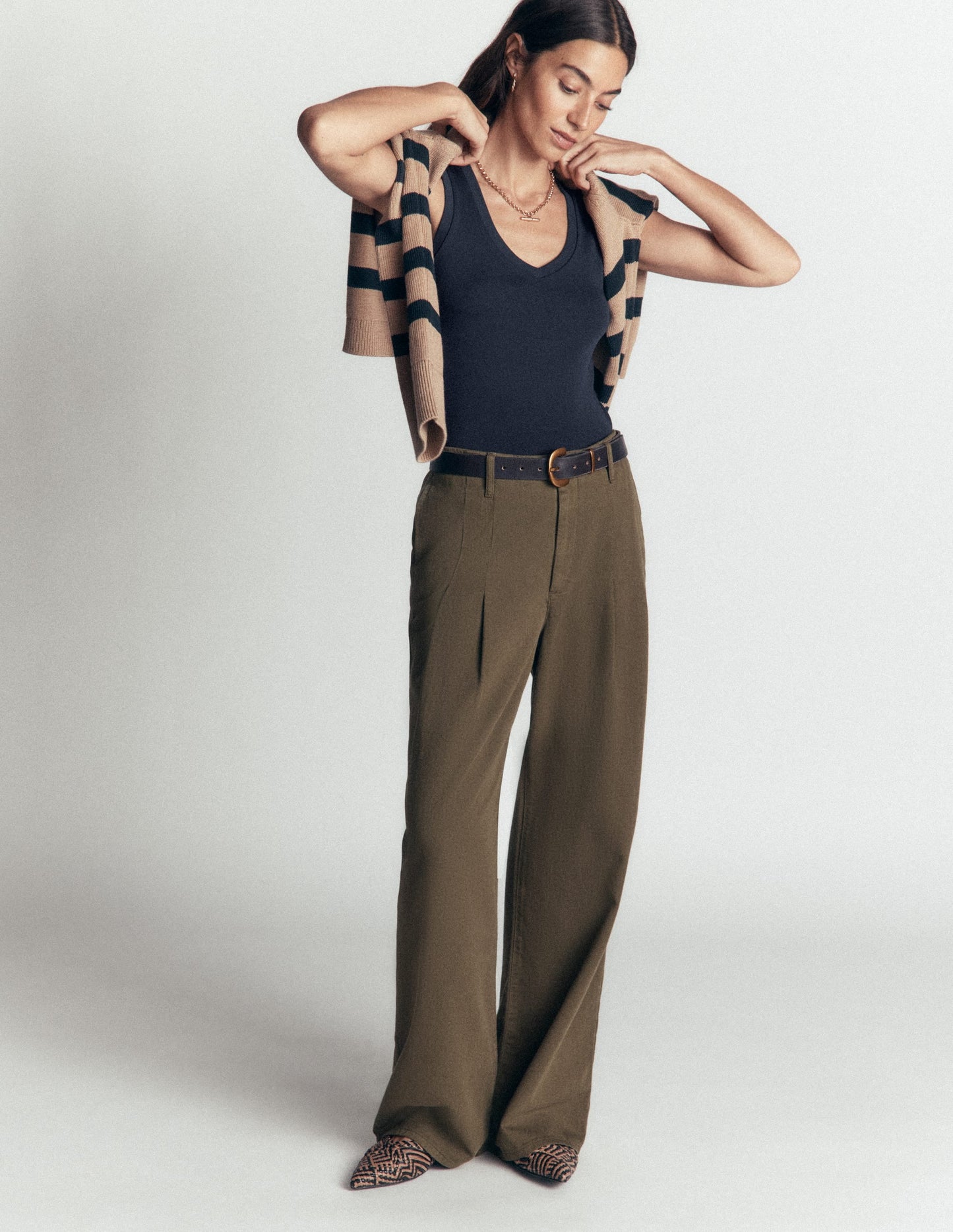 Annie Essential V Neck Vest-Navy
