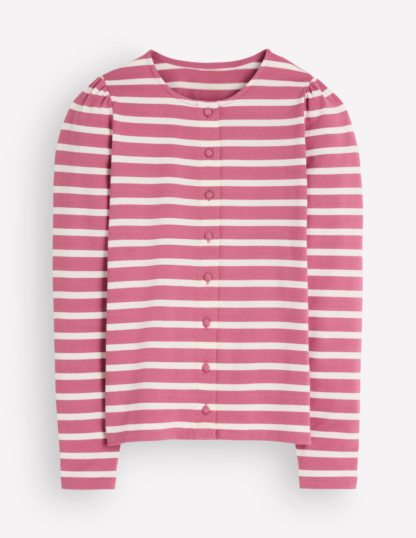 Iris Puff Sleeve Mariner-Heather Rose and Ivory Stripe