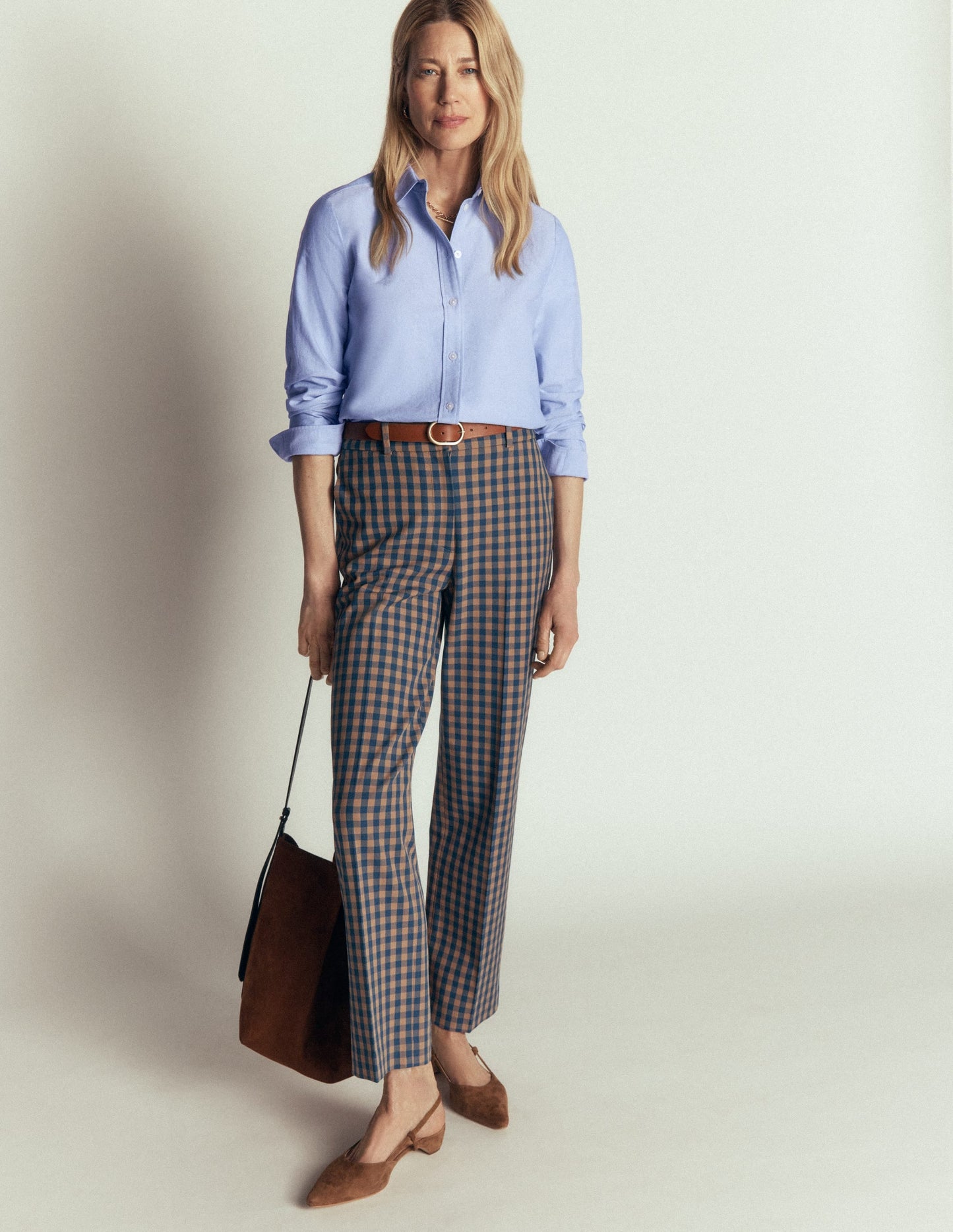 The New Sienna Cotton Shirt-Blue Oxford