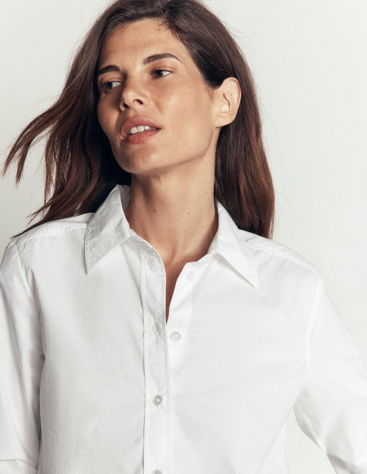 The New Sienna Cotton Shirt-White