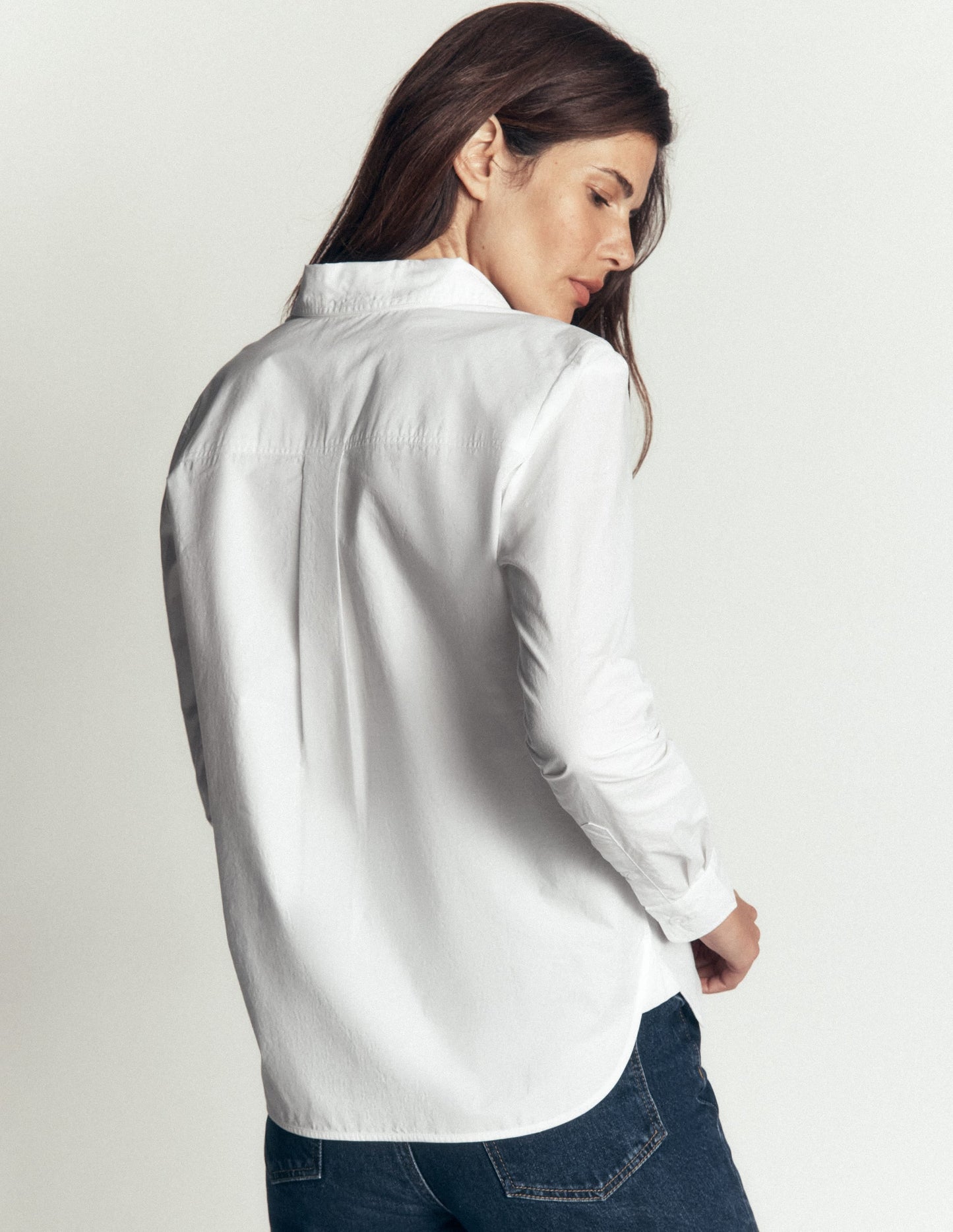 The New Sienna Cotton Shirt-White