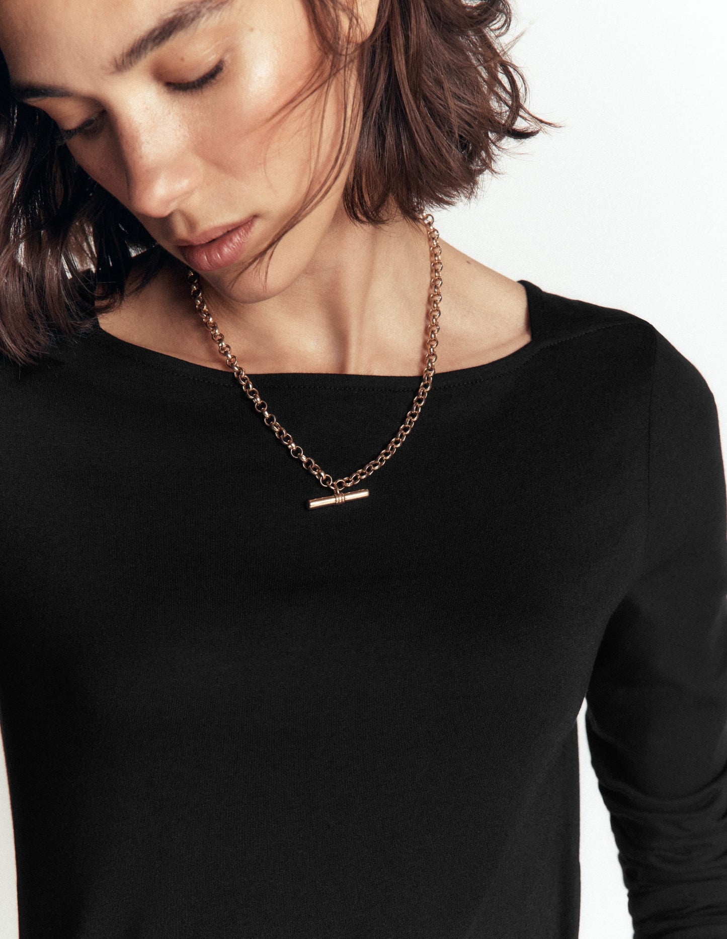 Supersoft Square Neck Top-Black