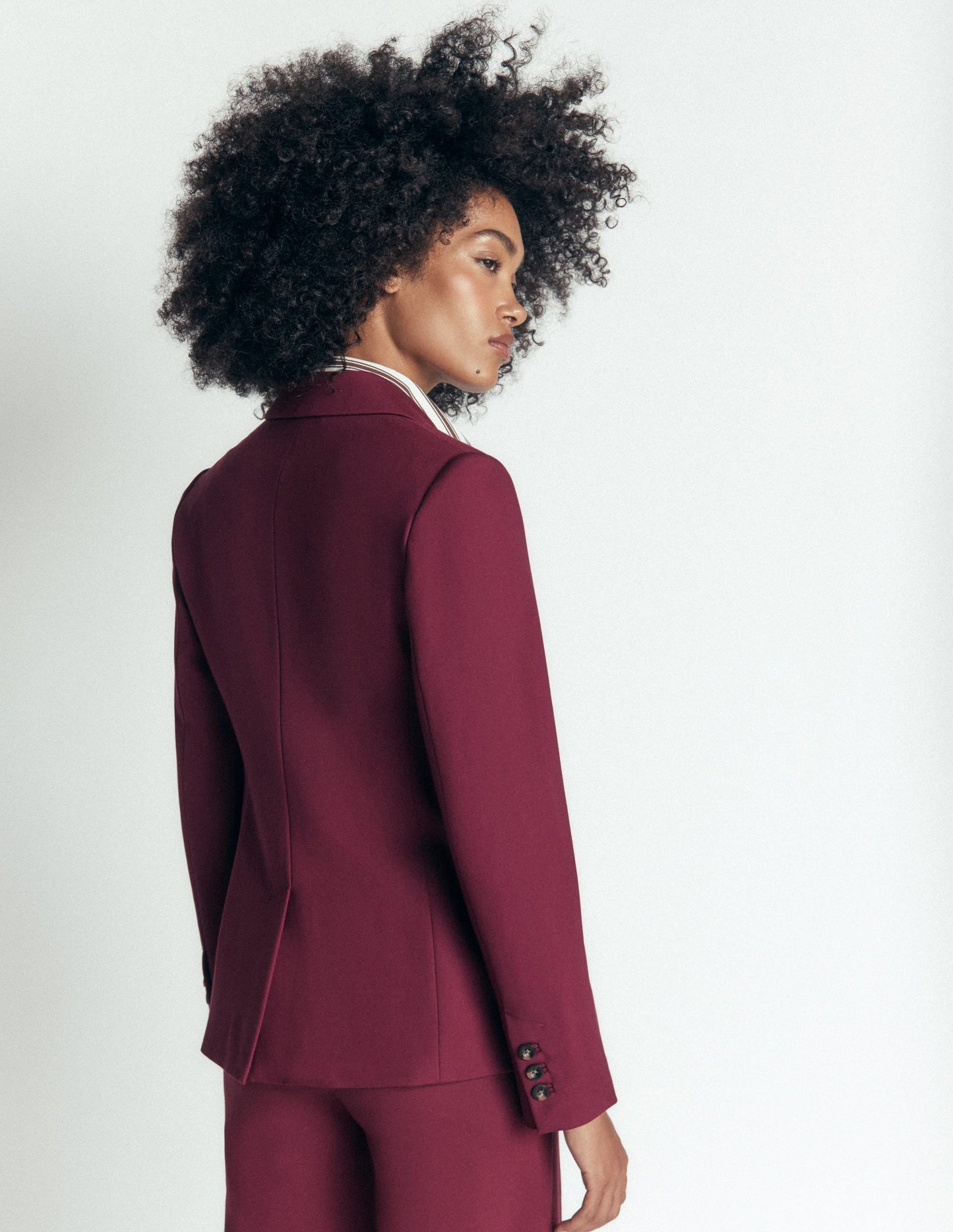 Stamford Ponte Blazer-Deep Wisteria