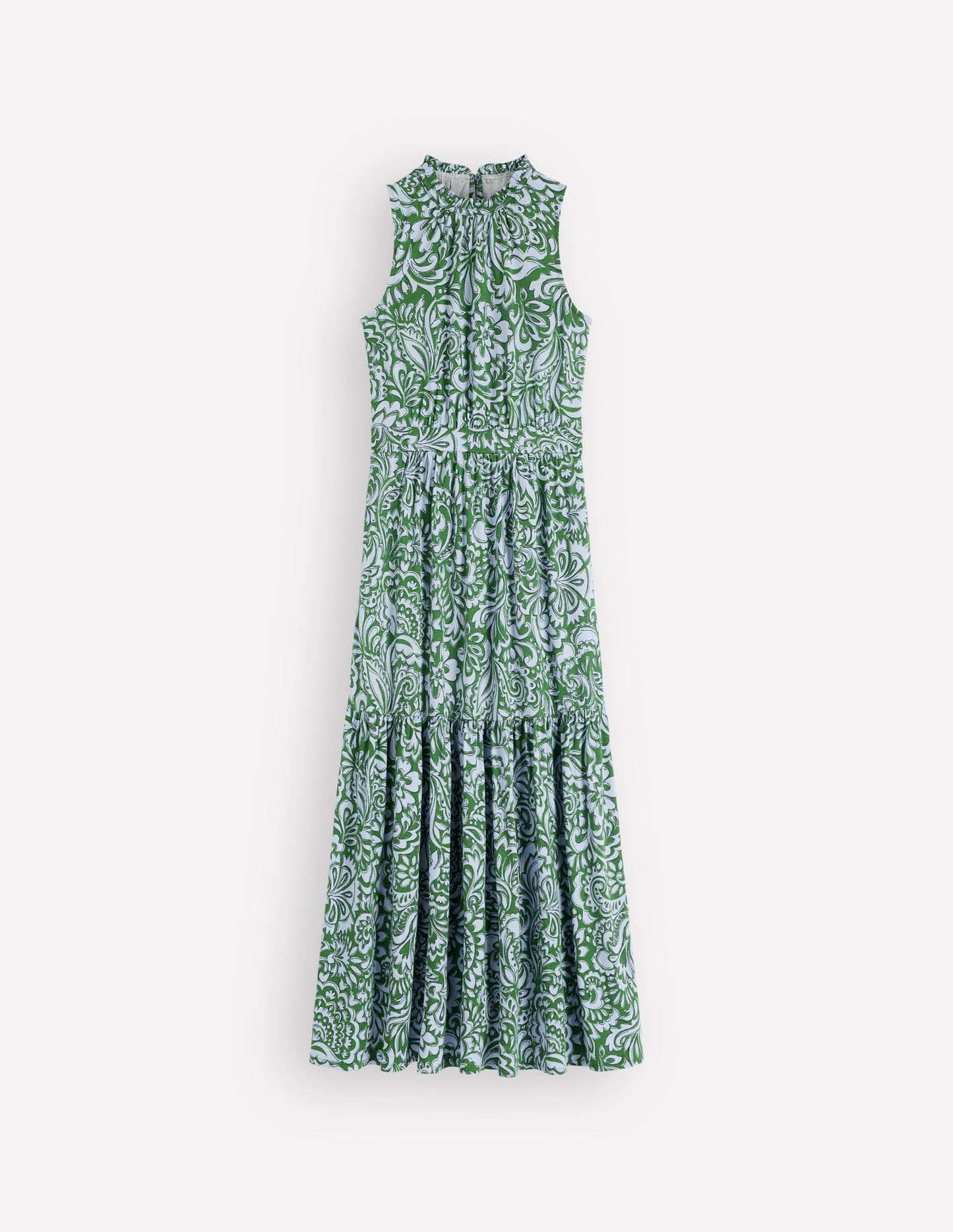 Camalie Jersey Maxi Dress-Green, Elaborate Gardenia
