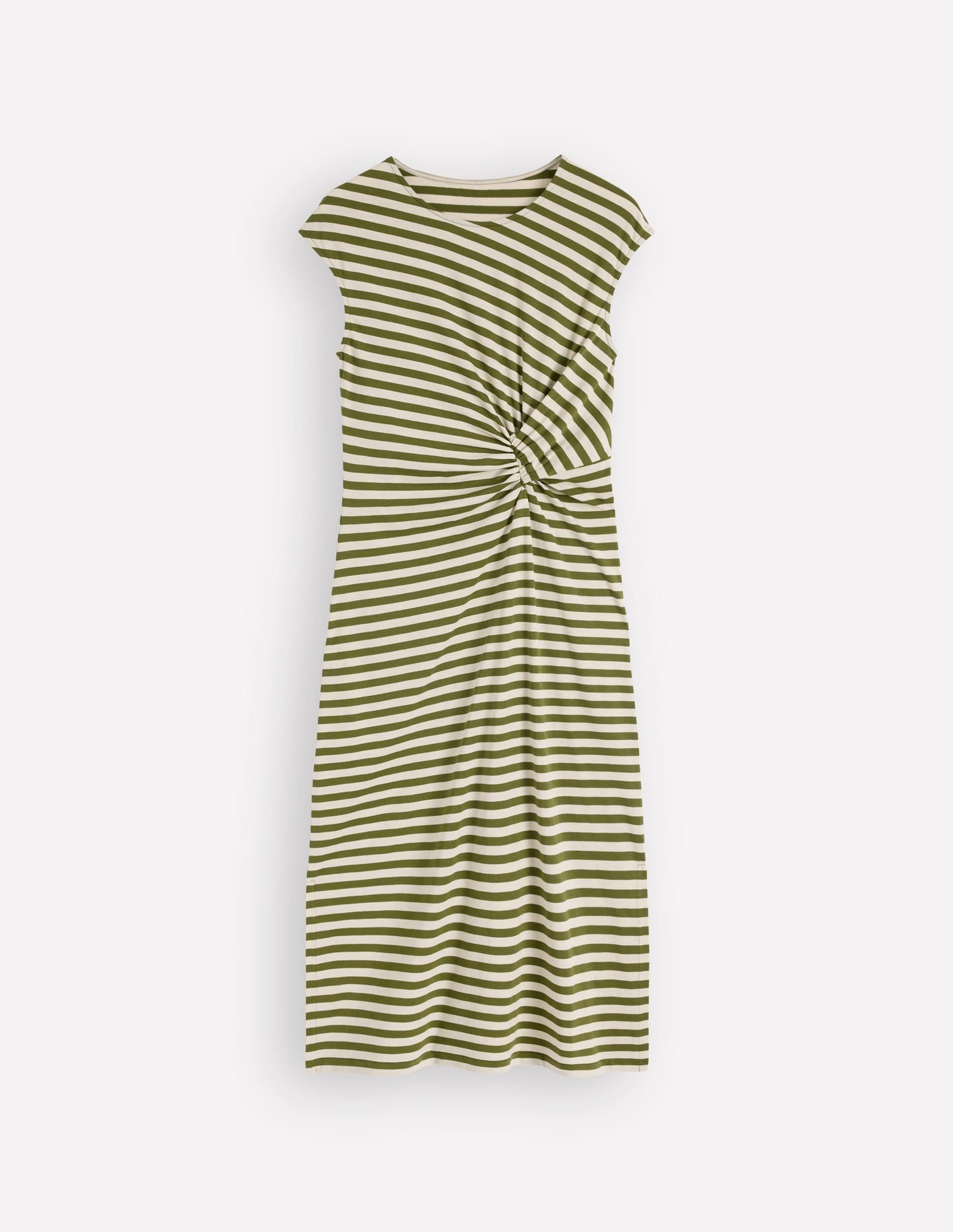 Delilah Twisted Midi Dress-Stripe