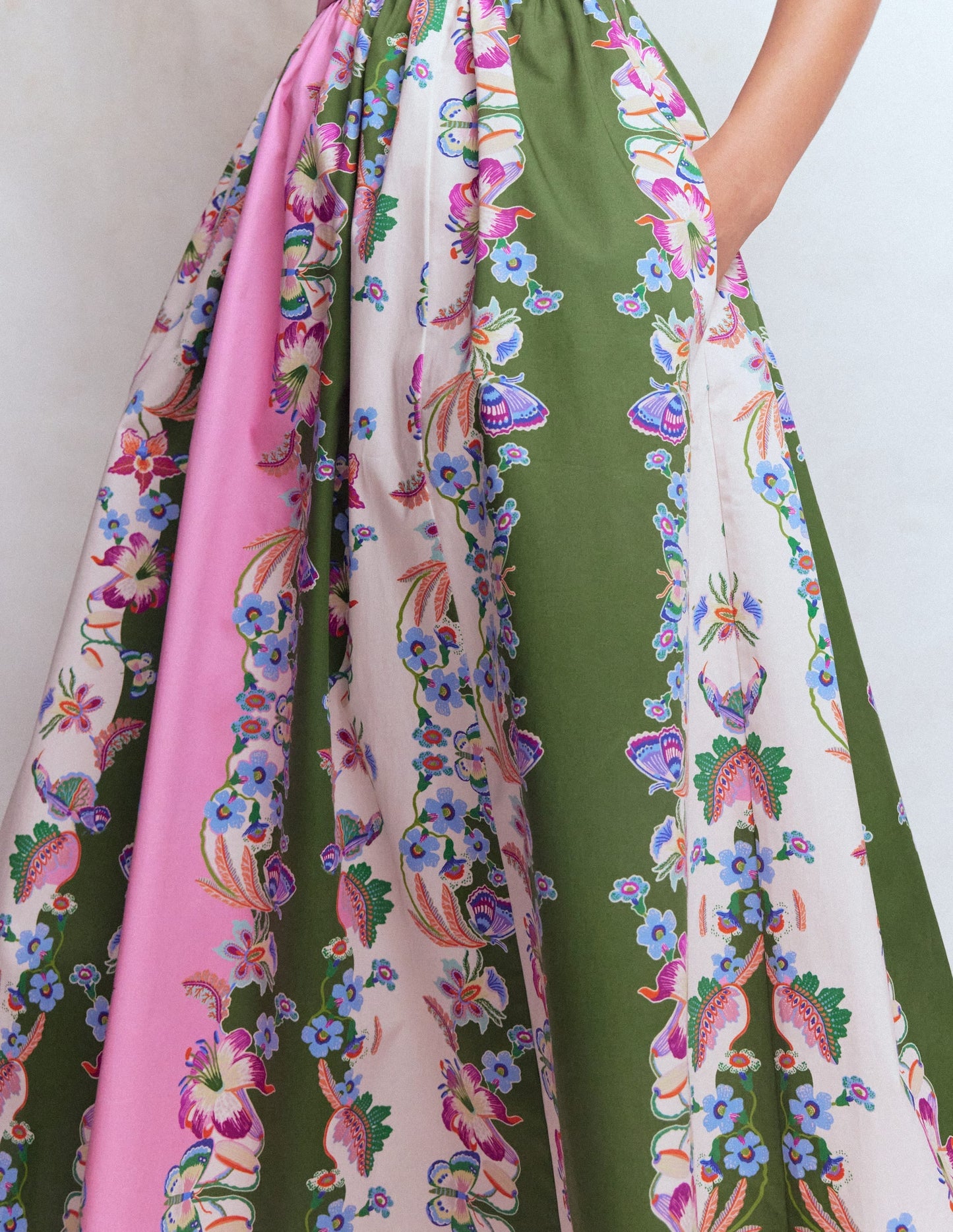 Fit and Flare Midi Dress-Orchid Canopy Stripe