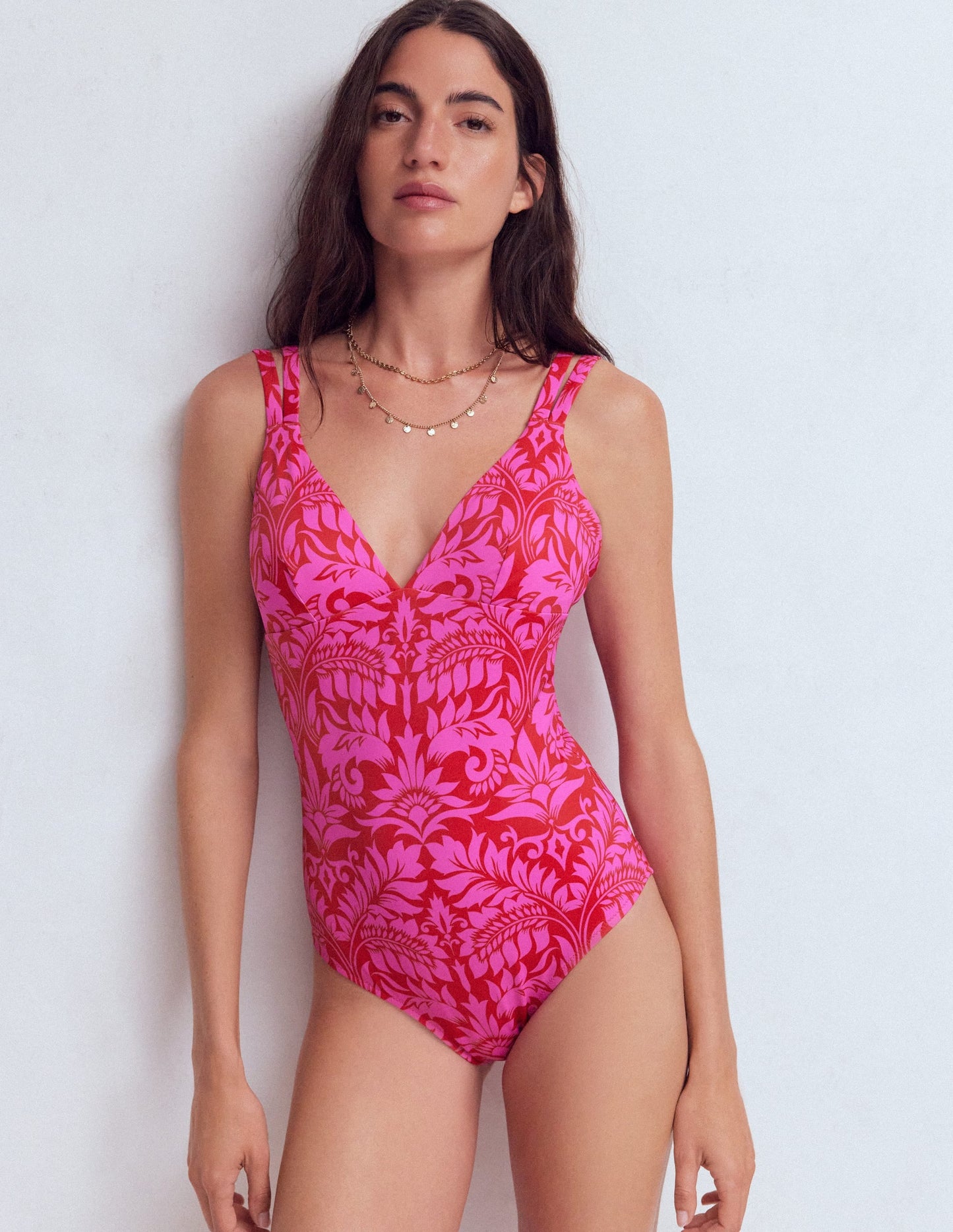 Arles Swimsuit-Salsa, Ornamental Foliage