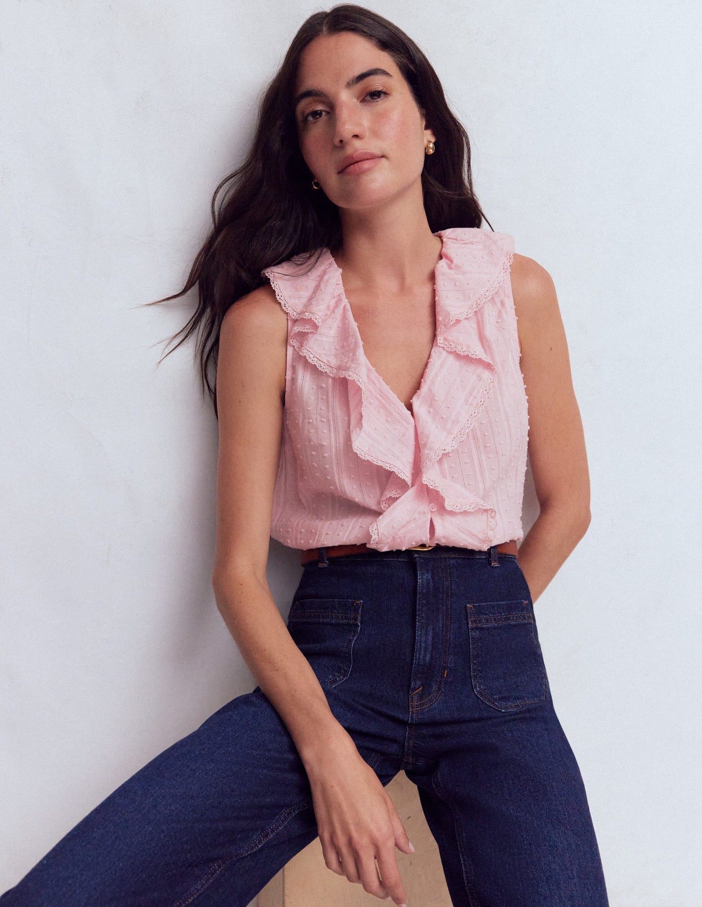 Eliza Sleeveless Top-French Pink