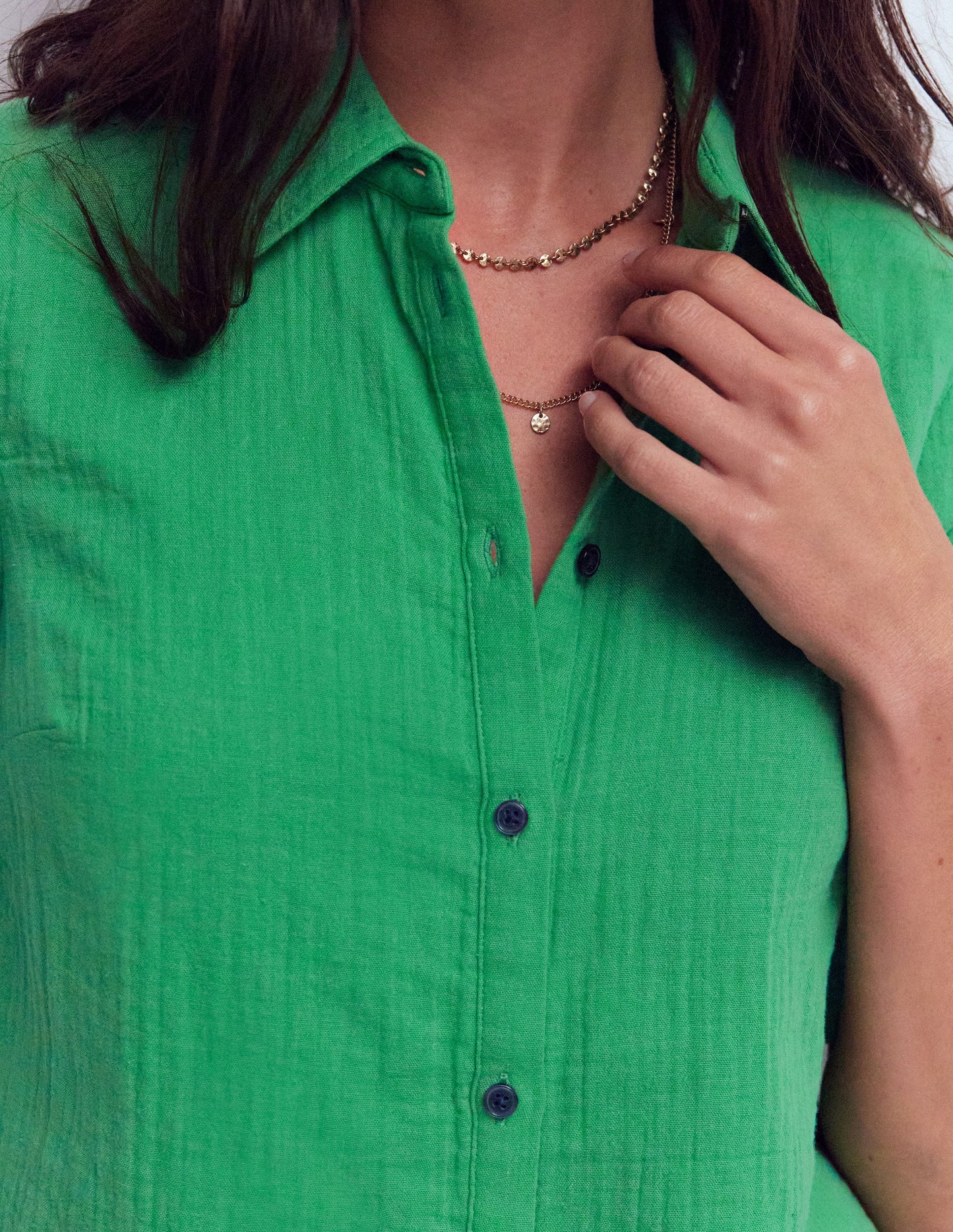 Double Cloth Shirt-Leprechaun Green
