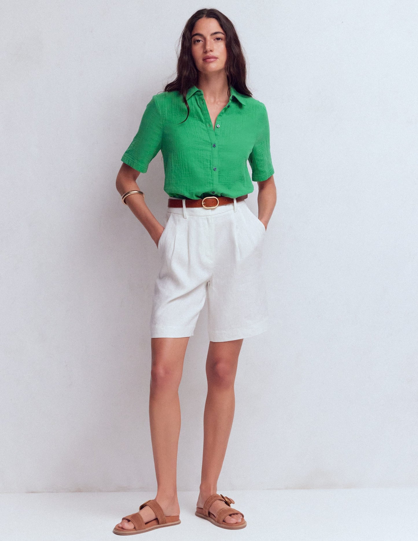 Double Cloth Shirt-Leprechaun Green
