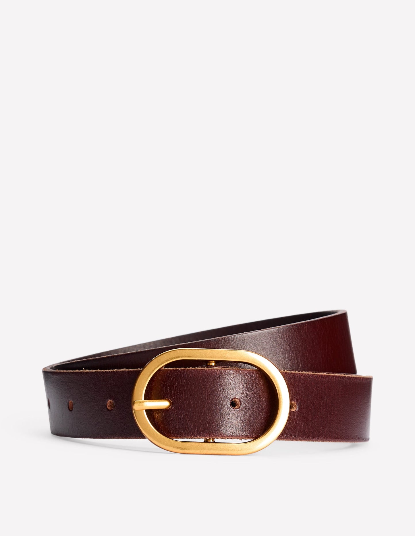 Classic Leather Belt-Bitter Choc