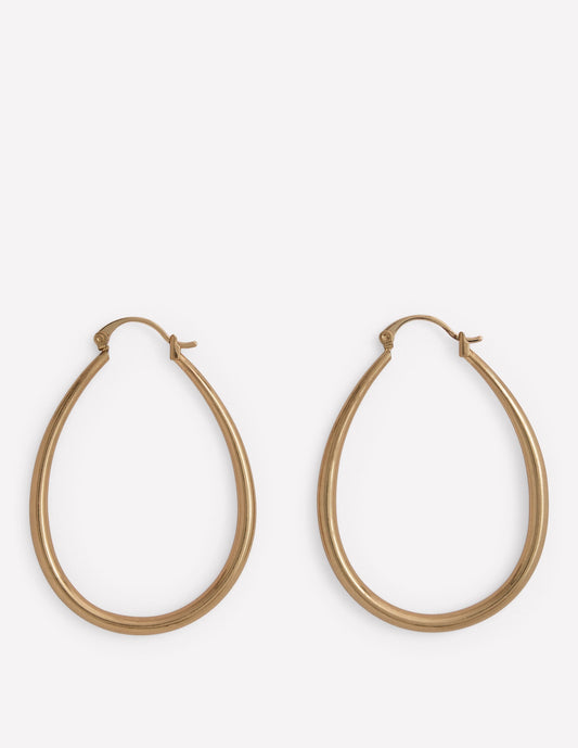 Large Metal Hoops-Gold Colour