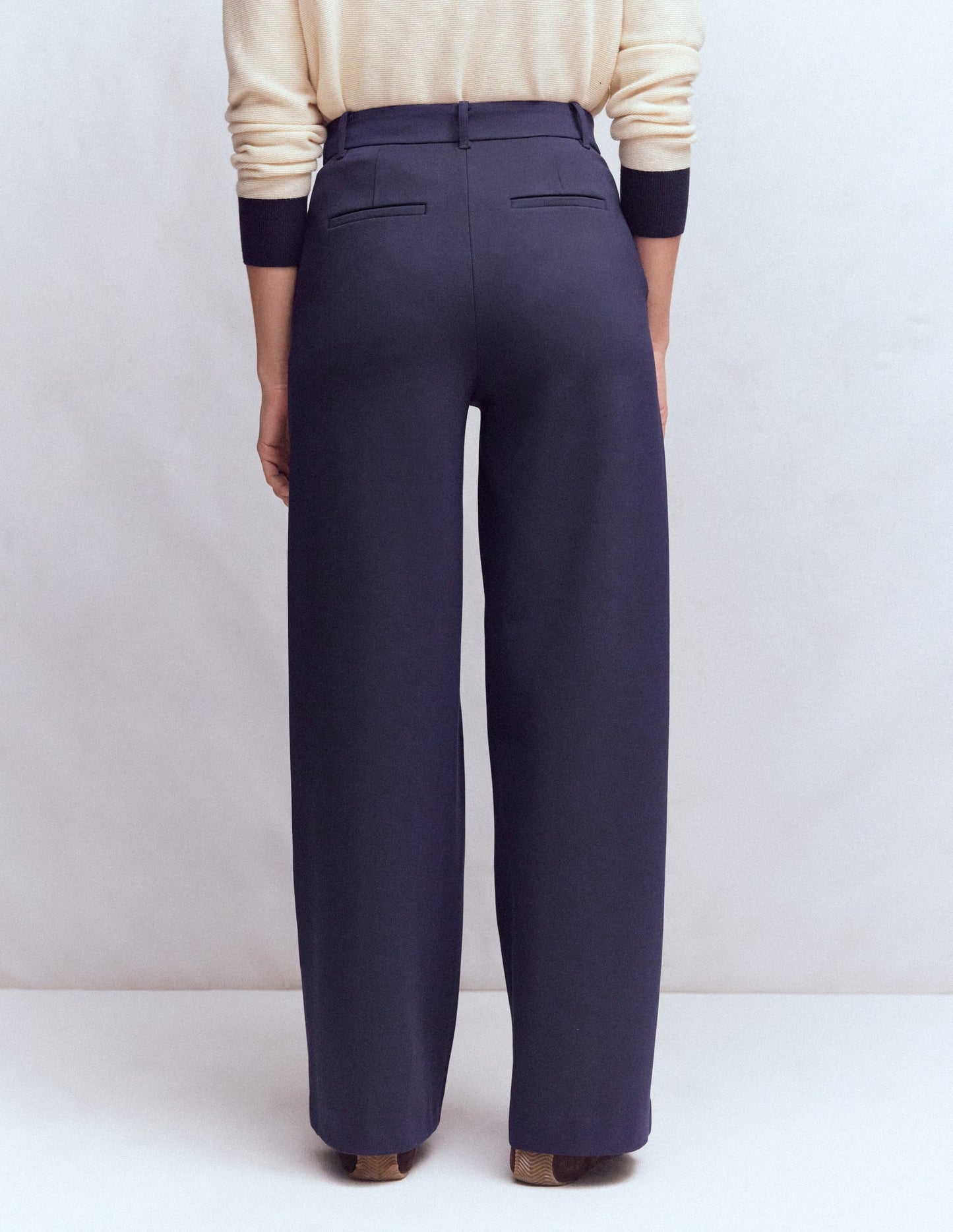 Belgravia Ponte Trousers-Navy