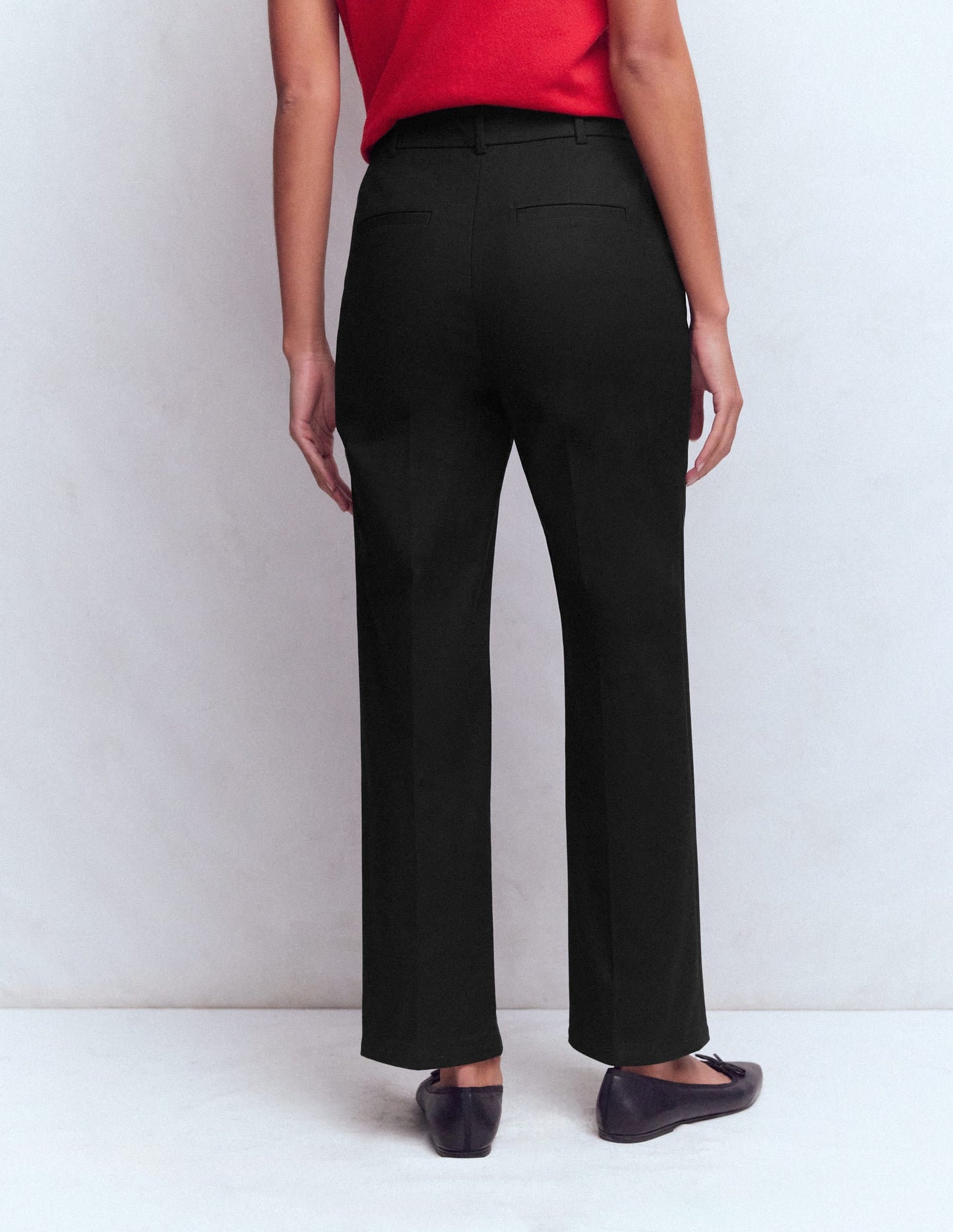 Canonbury Cotton 7/8 Trousers-Black