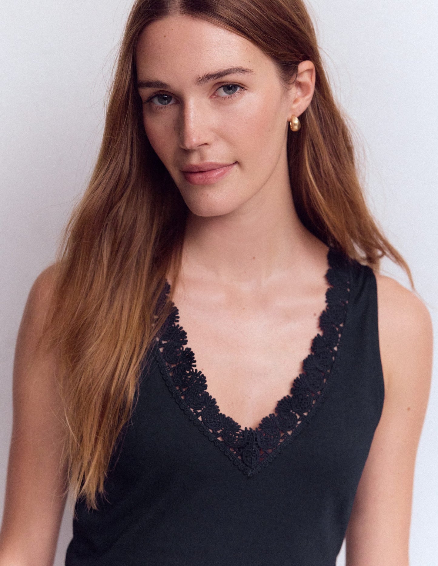 Supersoft V Neck Trim Vest-Navy Blazer