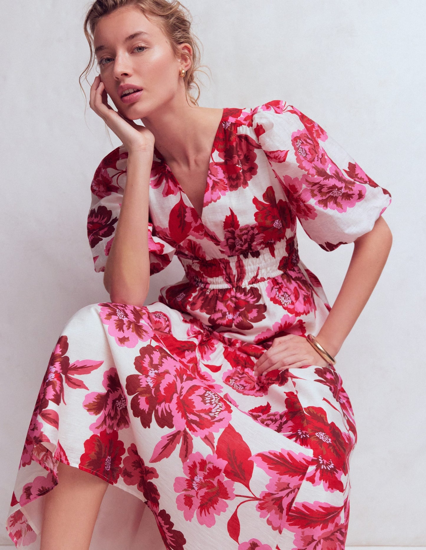 Irene Occasion Dress-Pink Opulent Blossom