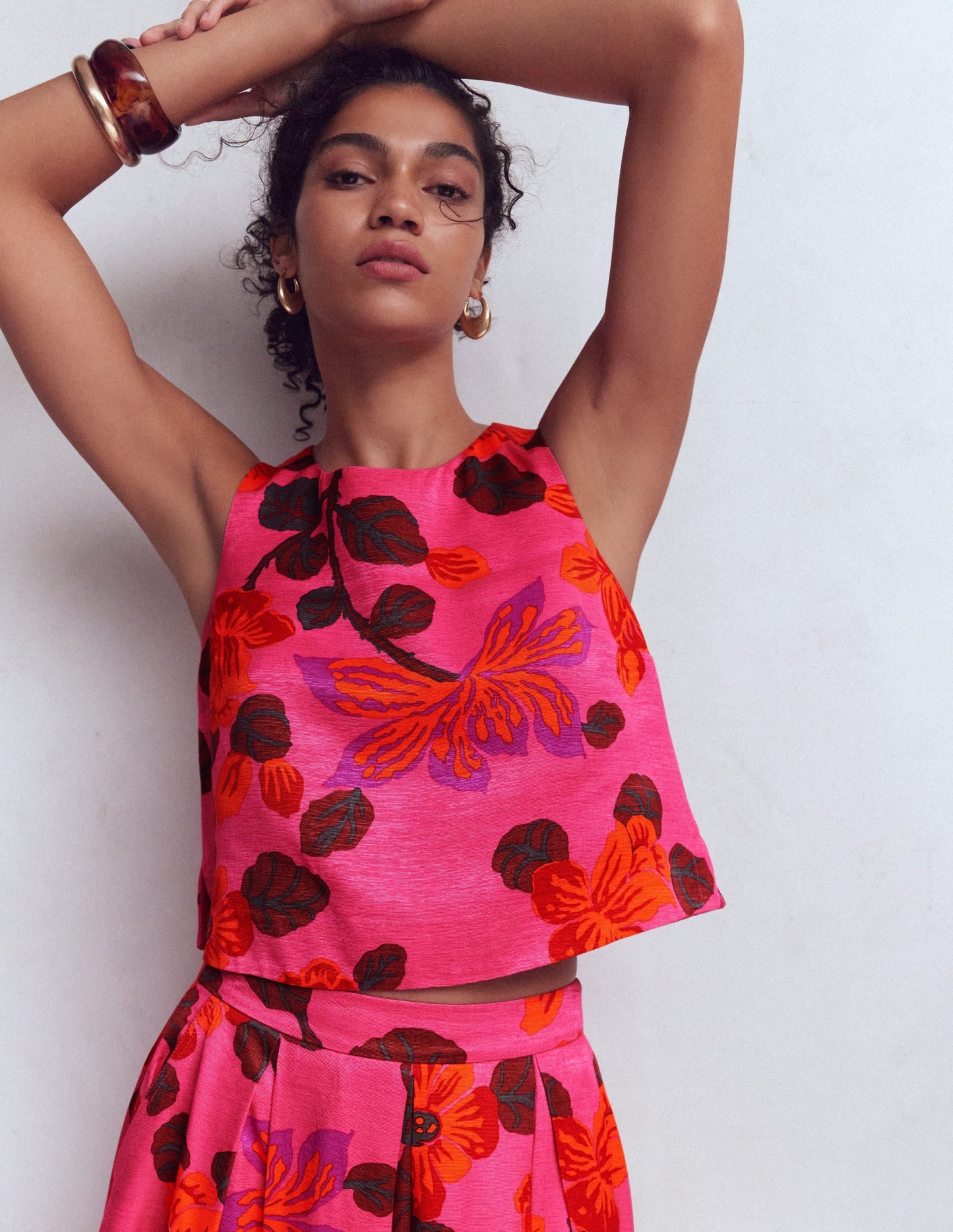 Occasion Shell Top-Multi, Elaborate Blossom