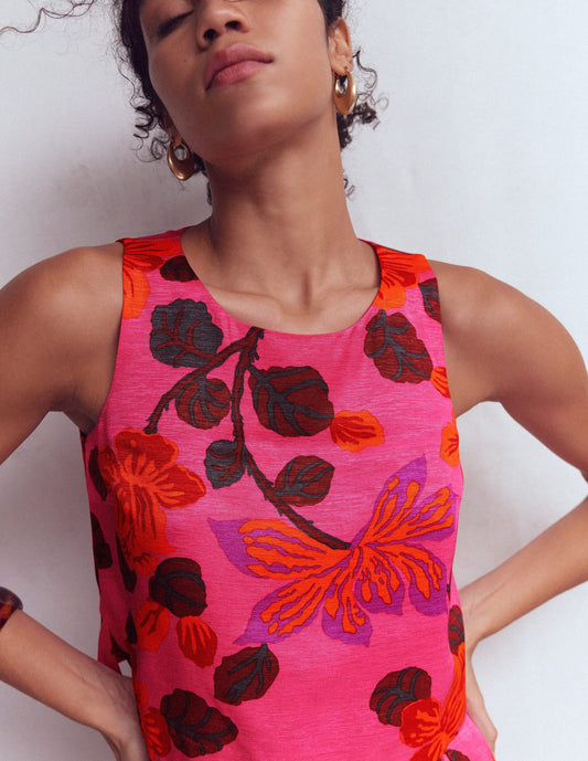 Occasion Shell Top-Multi, Elaborate Blossom