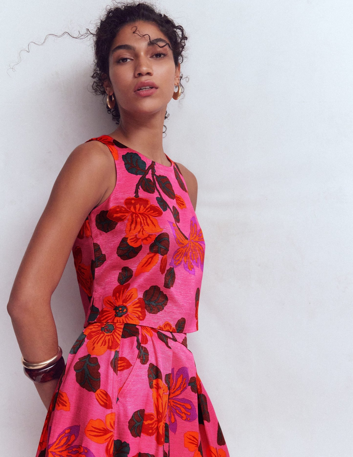 Occasion Shell Top-Multi, Elaborate Blossom