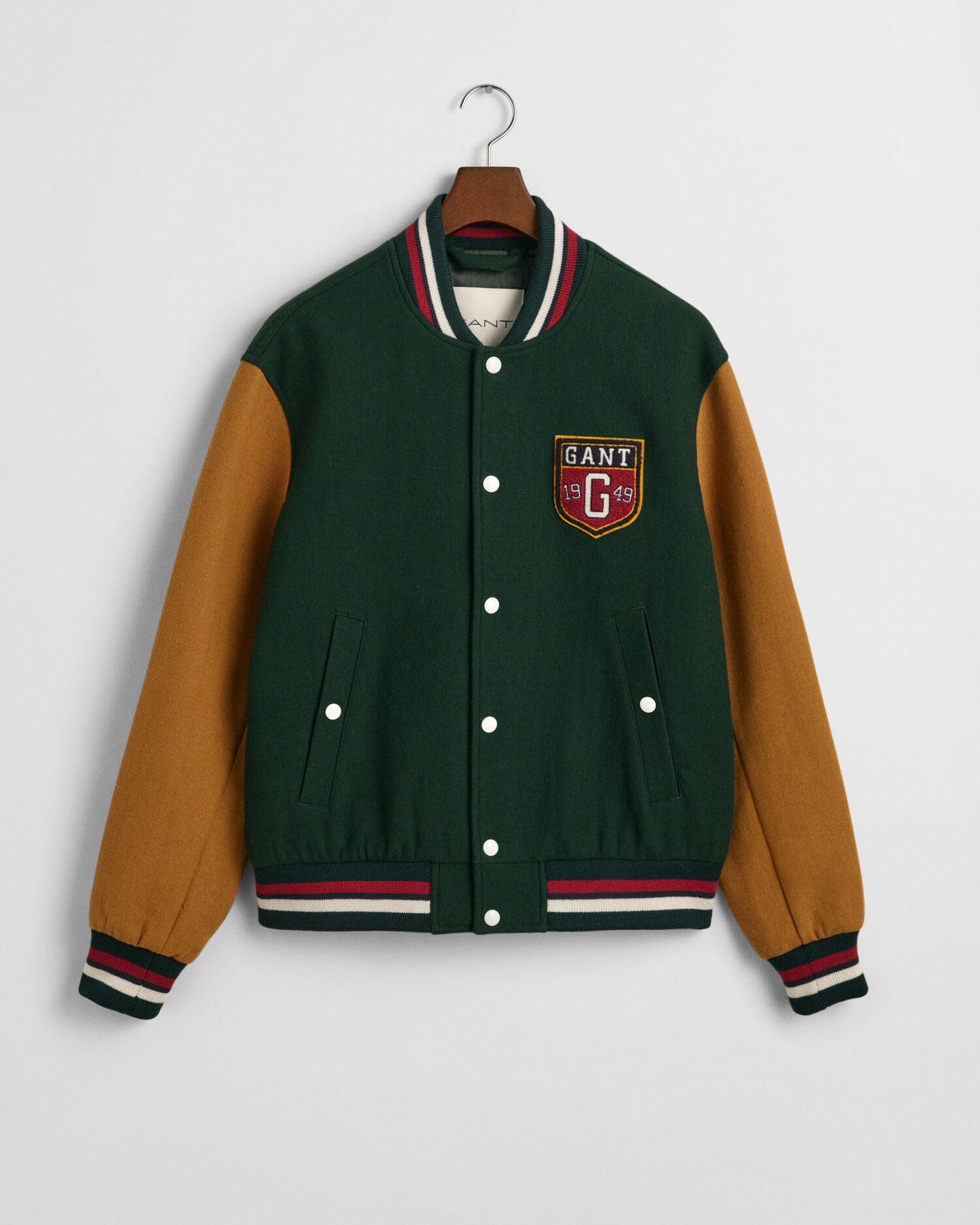 College-Jacke aus Wollmix