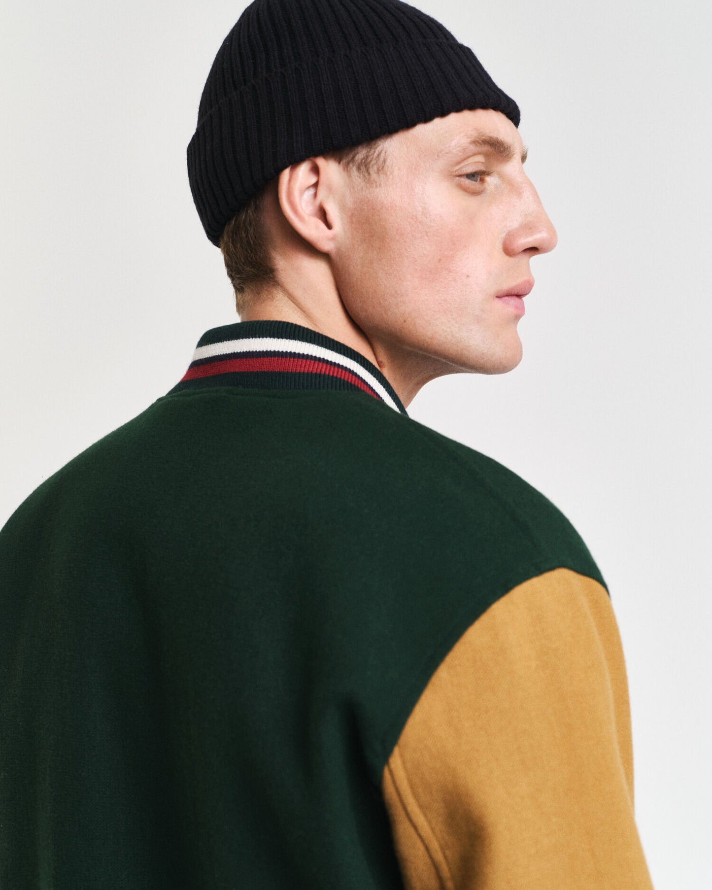 College-Jacke aus Wollmix
