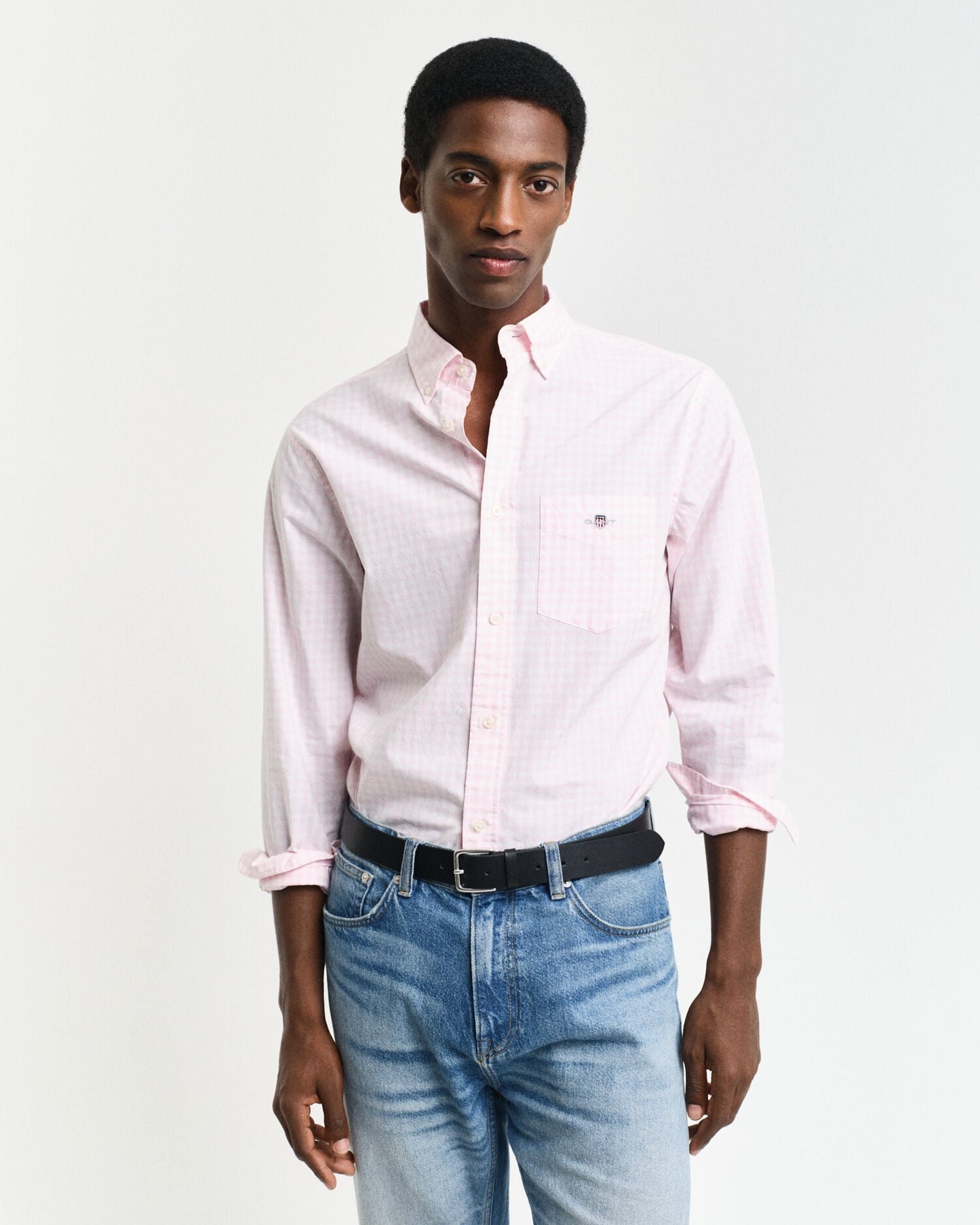 Regular Fit Hemd aus Popeline mit klassischem Gingham-Muster