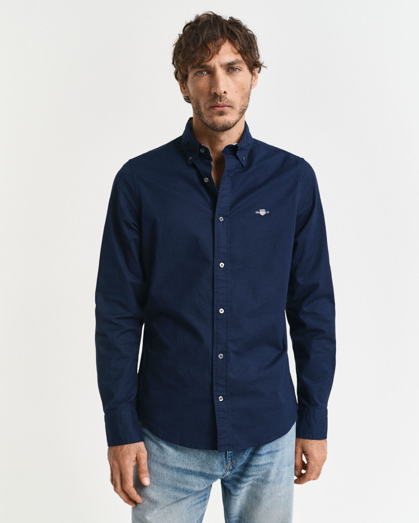Slim Fit Oxford Stretchhemd