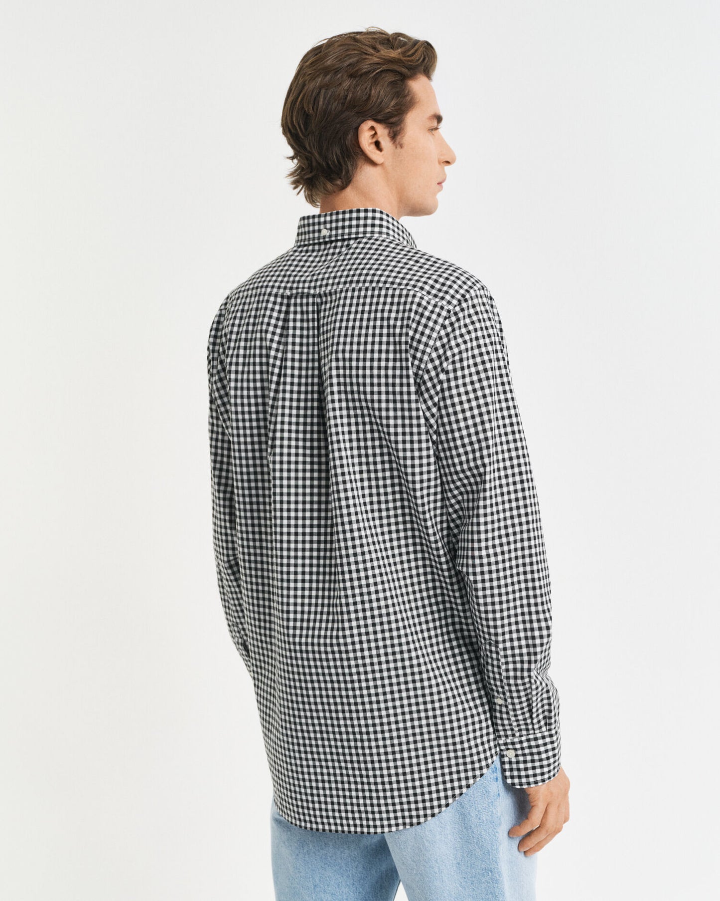 Regular Fit Hemd aus Popeline mit klassischem Gingham-Muster