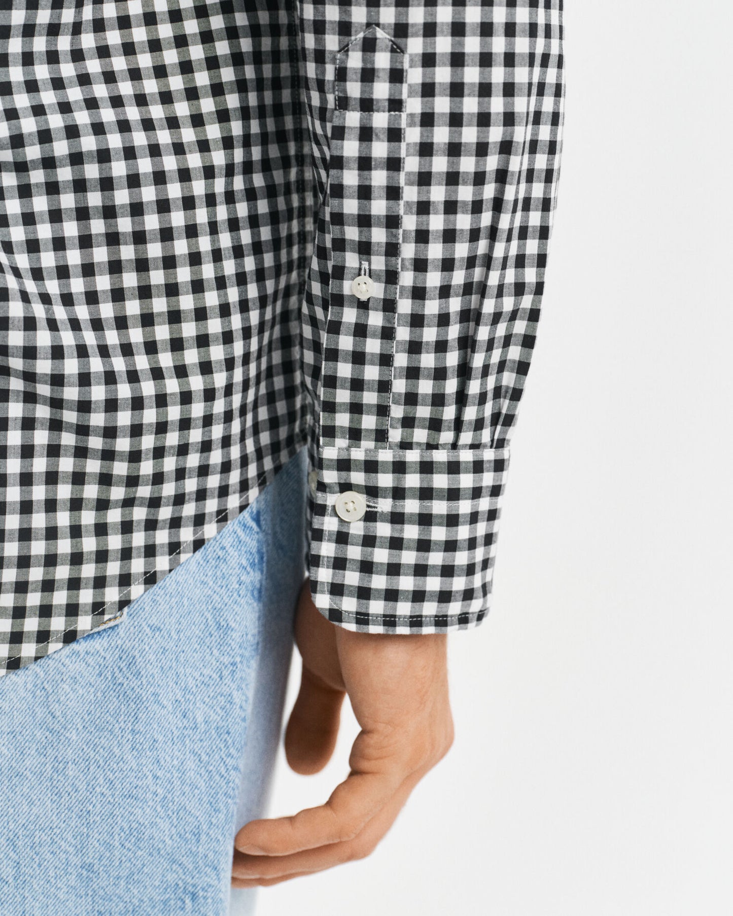 Regular Fit Hemd aus Popeline mit klassischem Gingham-Muster
