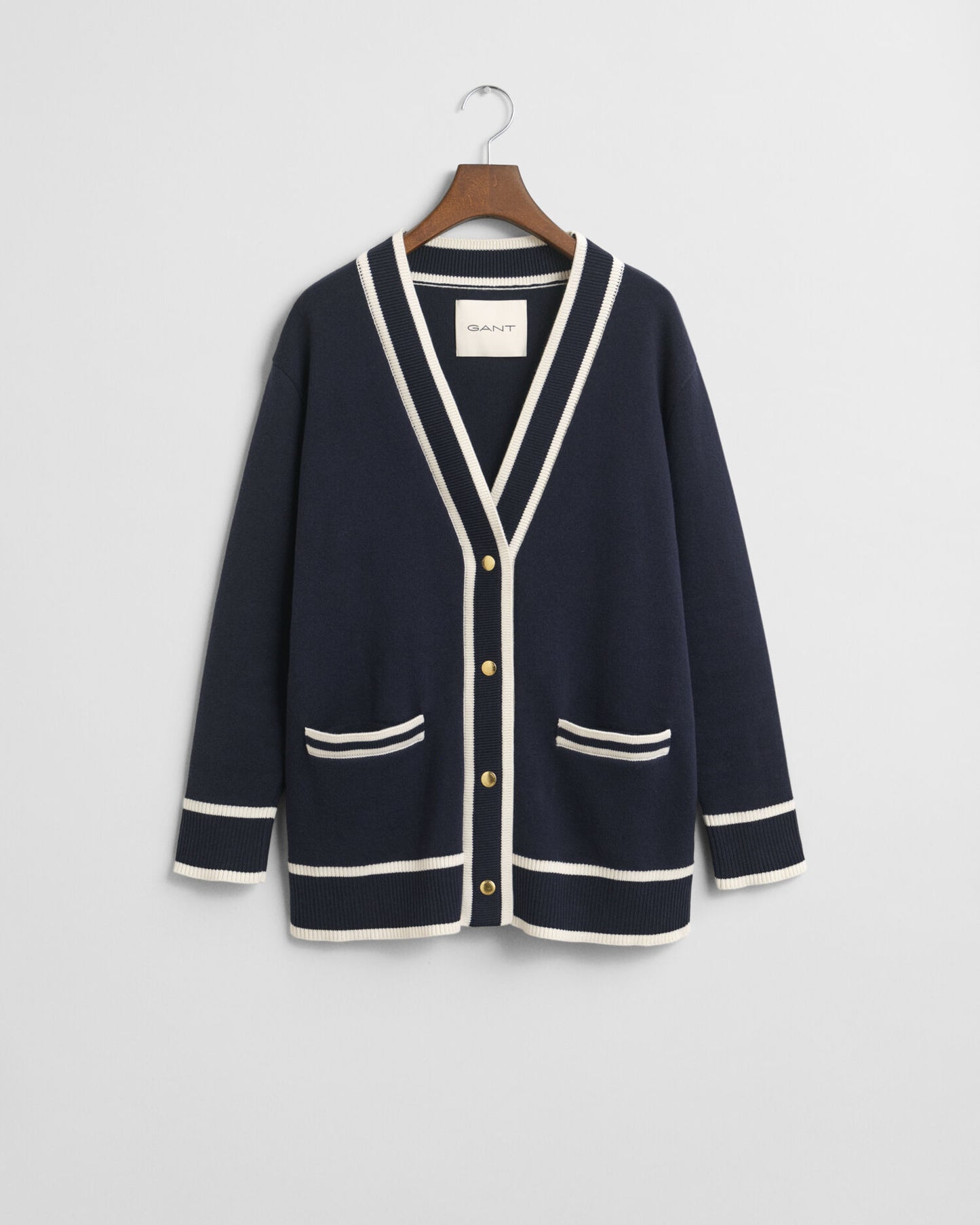 Strickjacke mit Kontrastdetails