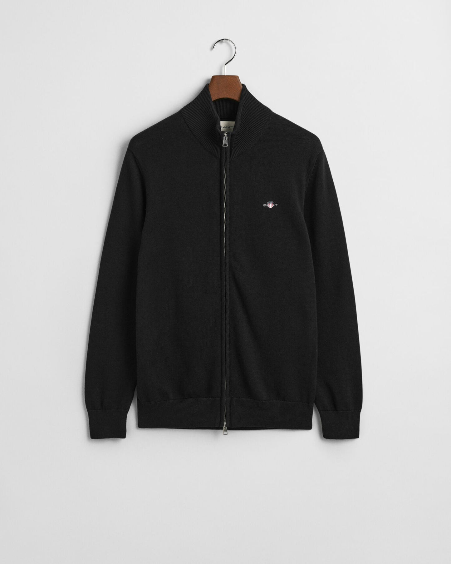 Freizeit-Strickjacke aus Baumwolle mit Reißverschluss