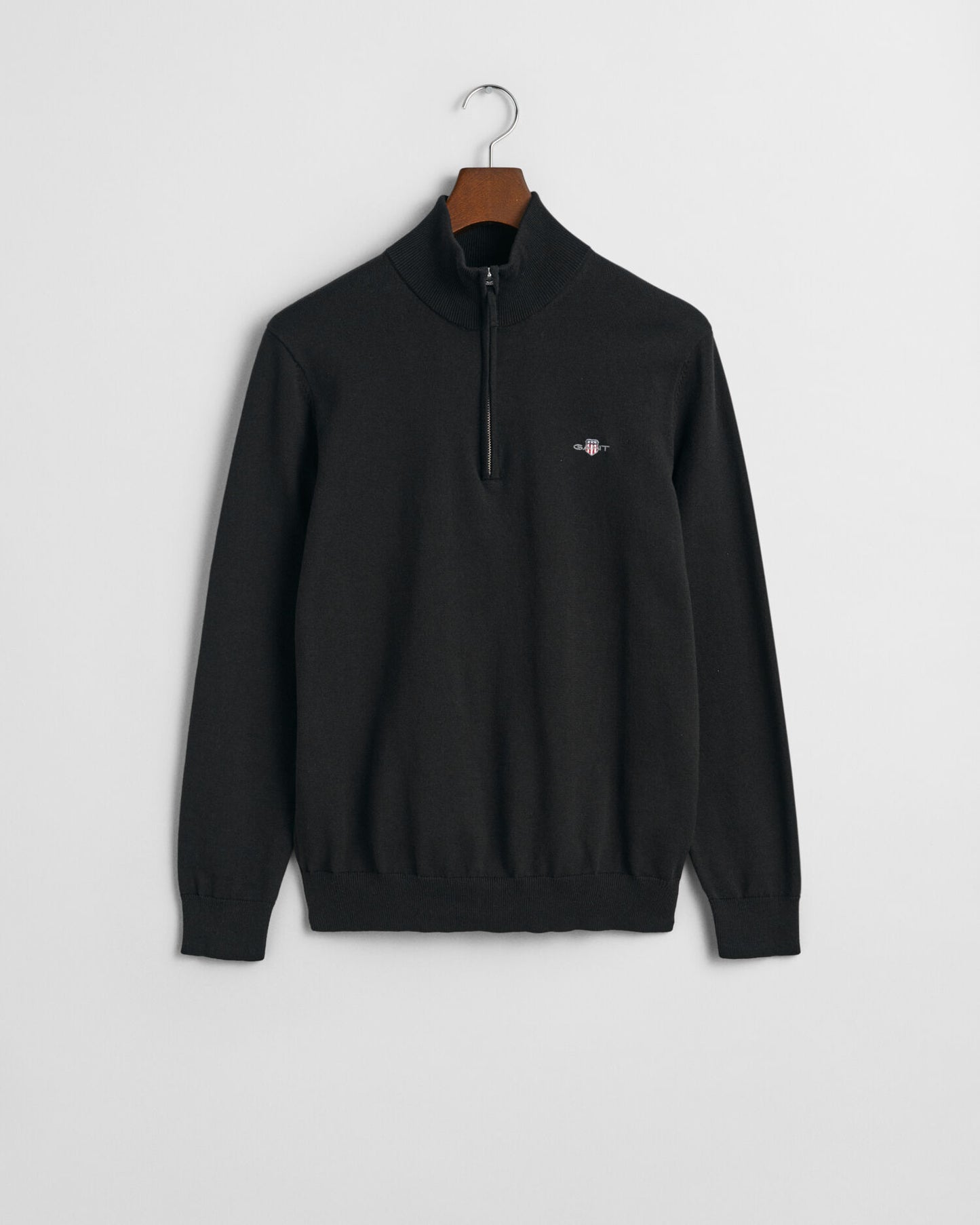 Klassischer Baumwoll-Half-Zip-Pullover