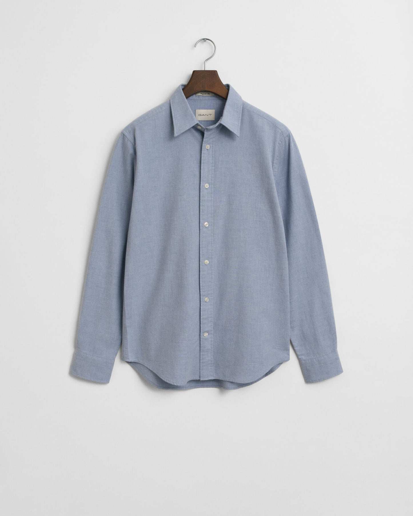 Regular Fit Melange-Flanellhemd