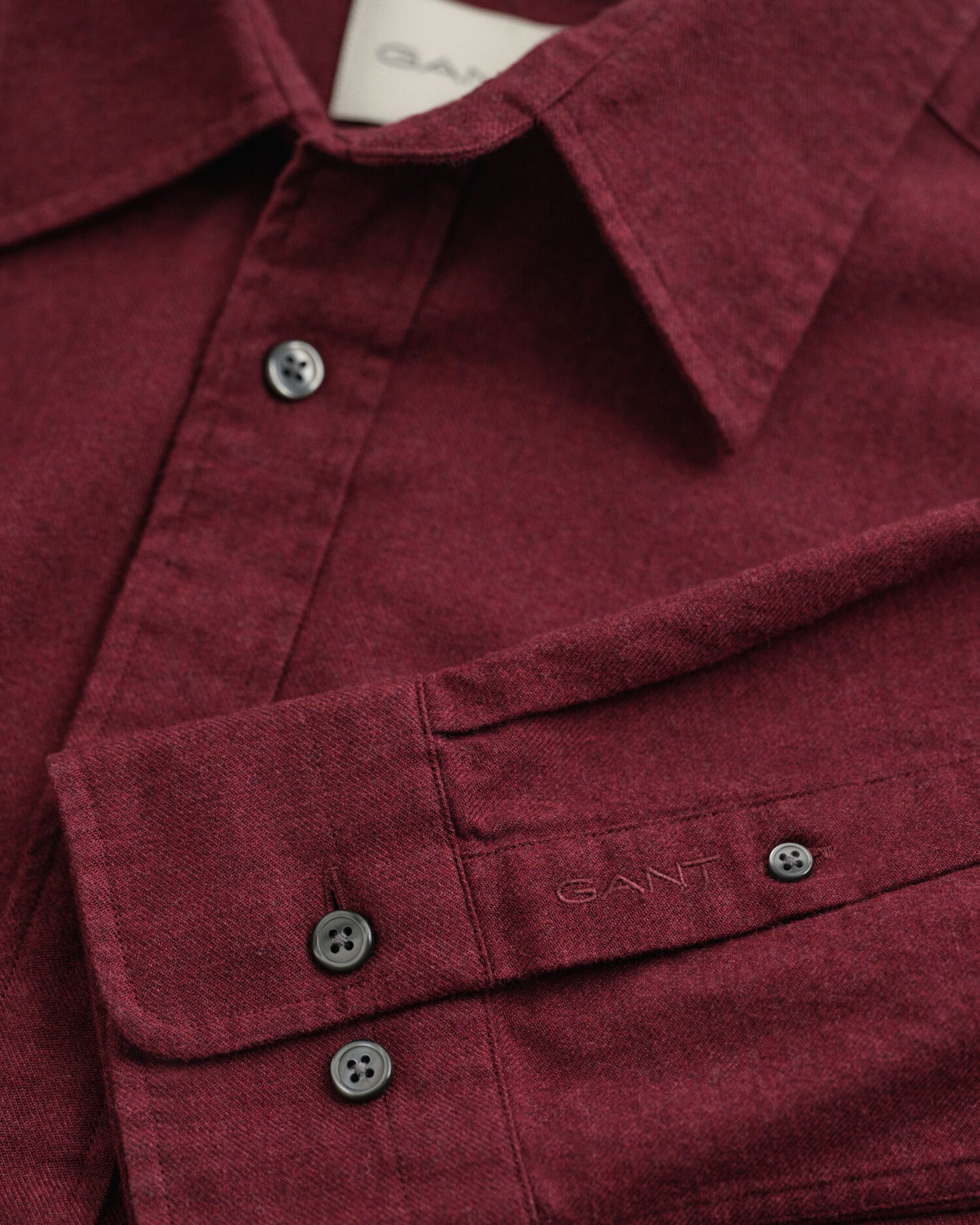 Regular Fit Melange-Flanellhemd