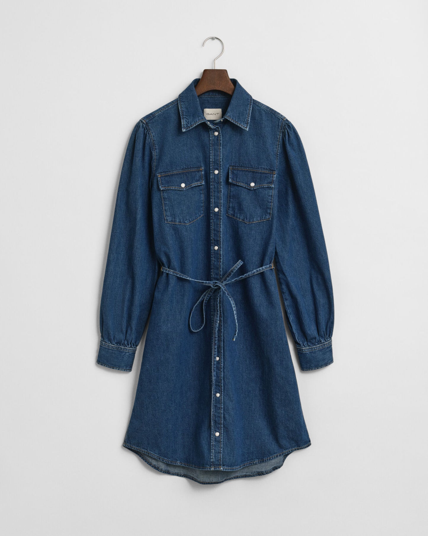 Jeanskleid mit Puffärmeln