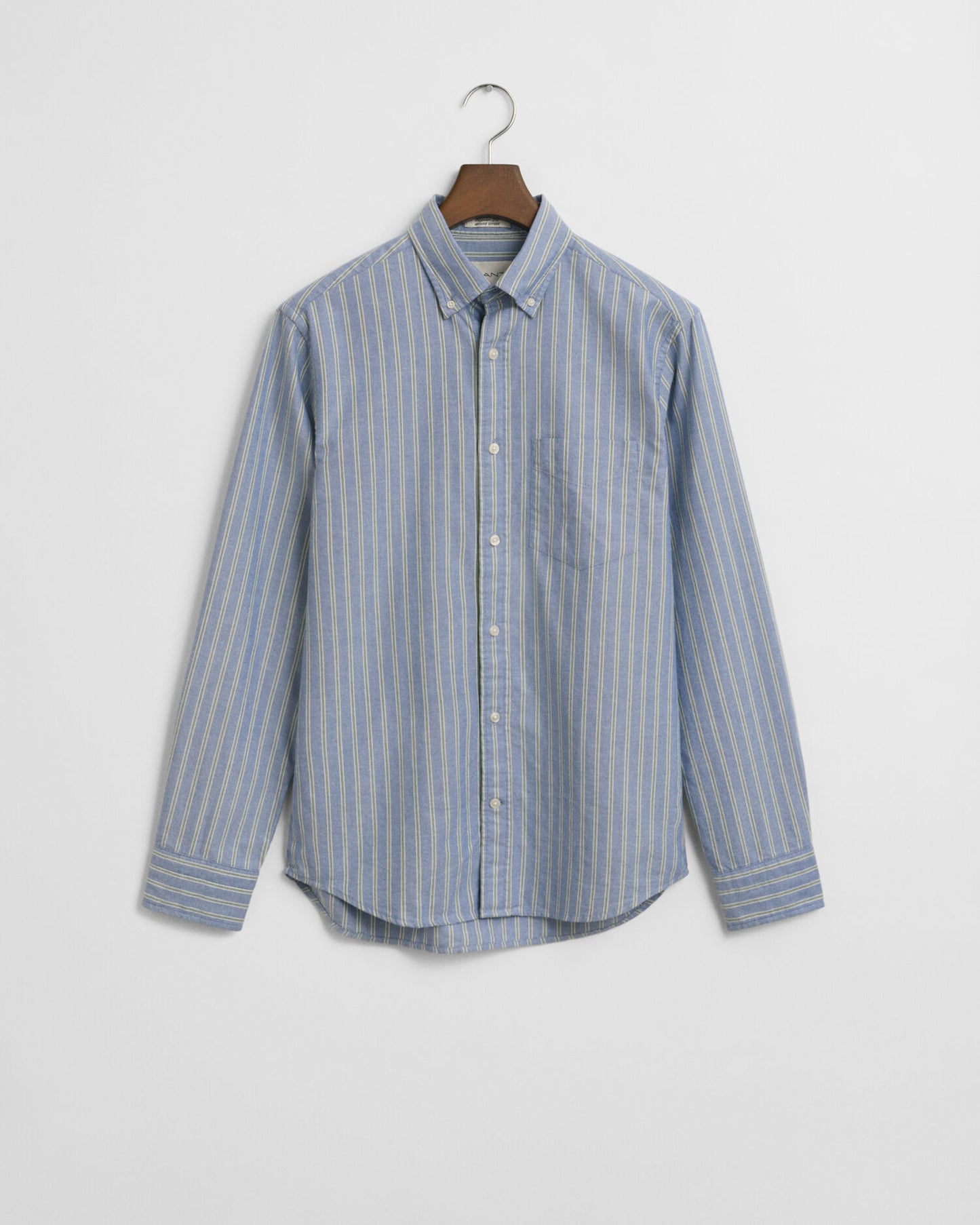 Regular Fit Gestreiftes Oxford-Hemd mit Archivmuster