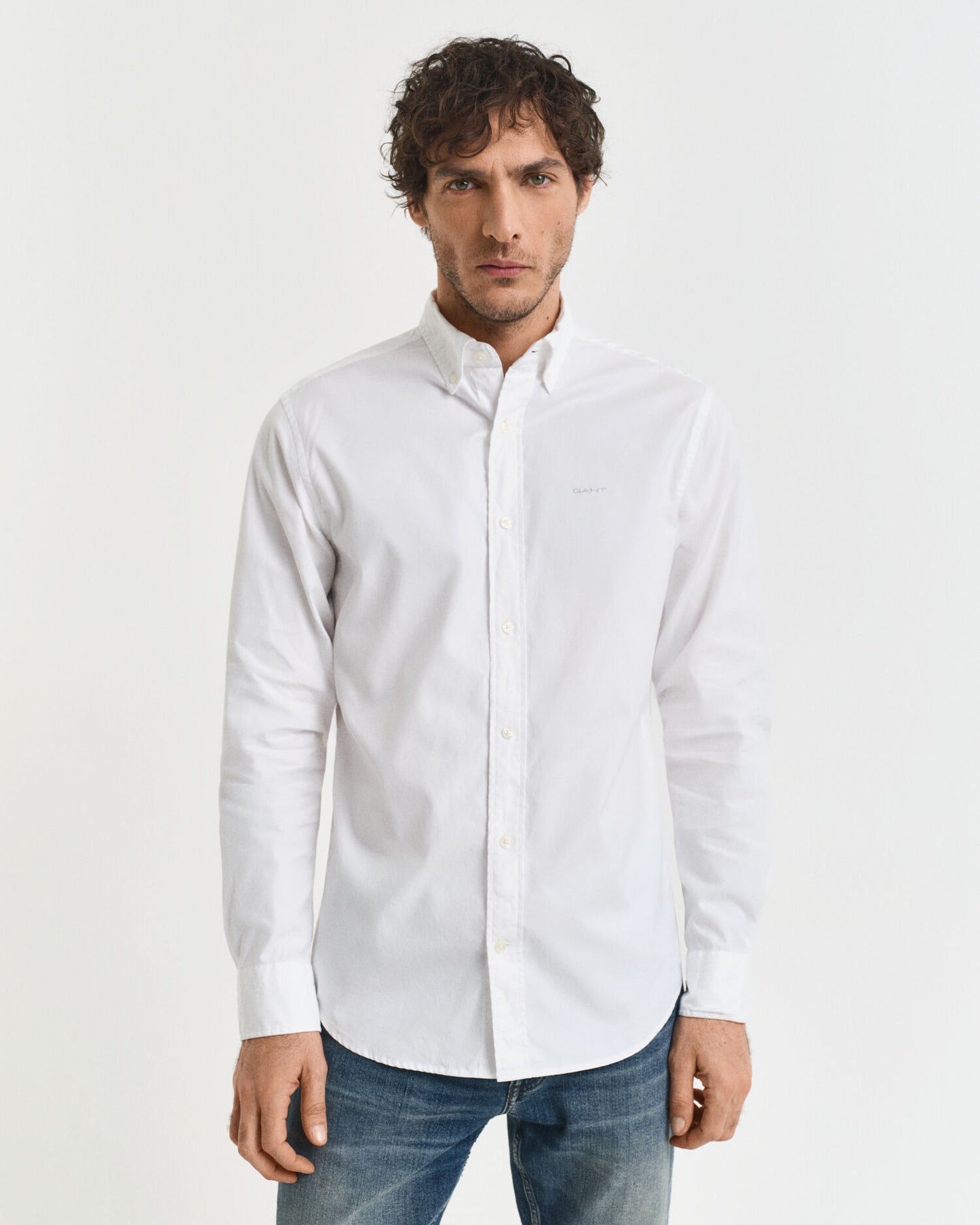 Regular Fit Pinpoint Oxford-Hemd